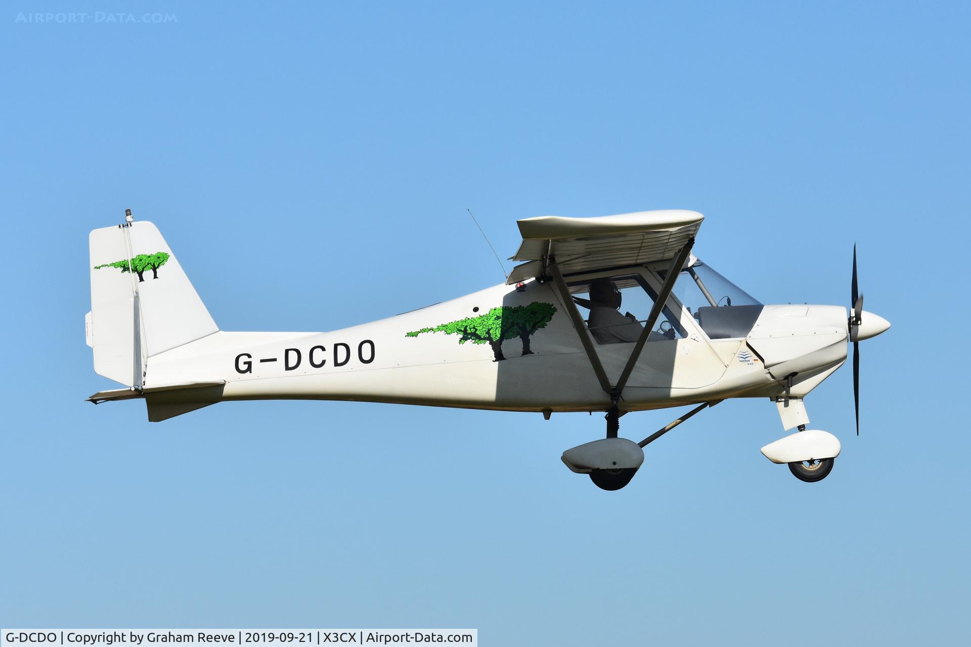 G-DCDO, 2010 Comco Ikarus C42 FB80 C/N 1008-7115, Departing from Northrepps.