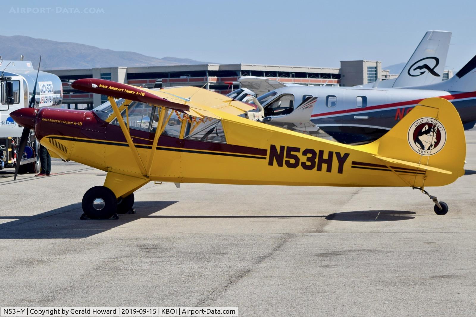 N53HY, 2007 Aviat A-1B Husky C/N 2432, Parked on north GA ramp.