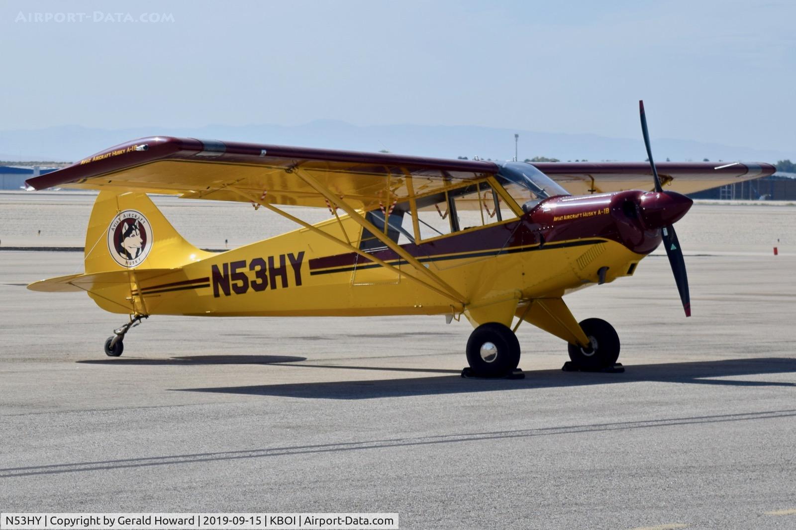N53HY, 2007 Aviat A-1B Husky C/N 2432, Parked on north GA ramp.