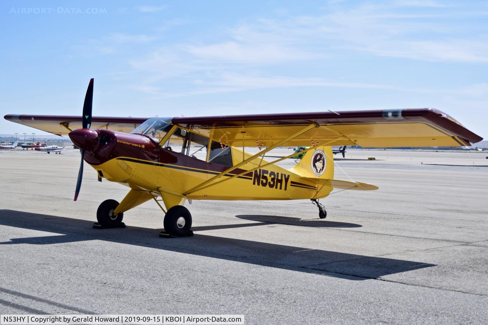 N53HY, 2007 Aviat A-1B Husky C/N 2432, Parked on north GA ramp.