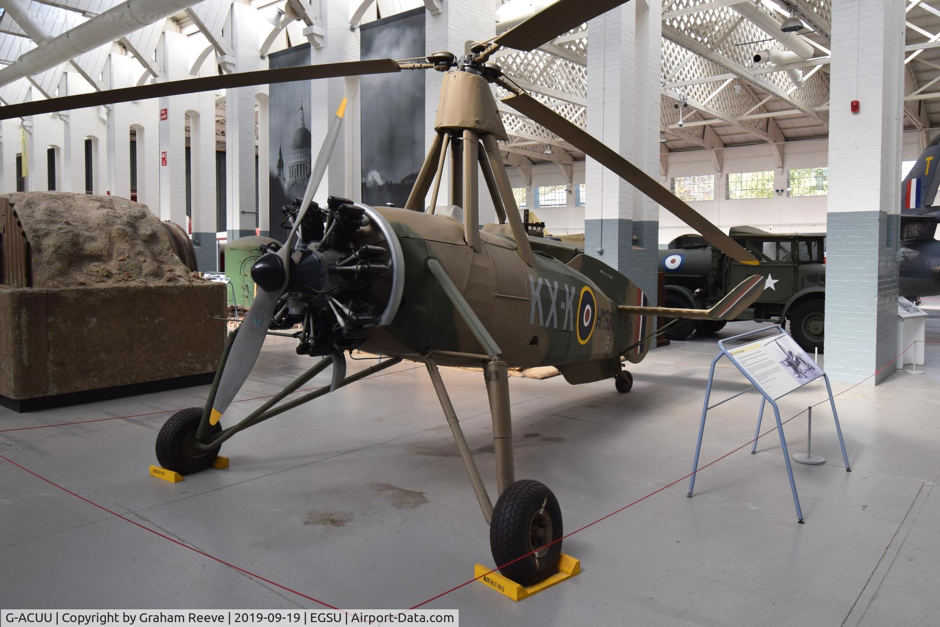 G-ACUU, 1934 Avro 671 Rota I (Cierva C-30A) C/N 726, On display at the IWM, Duxford.