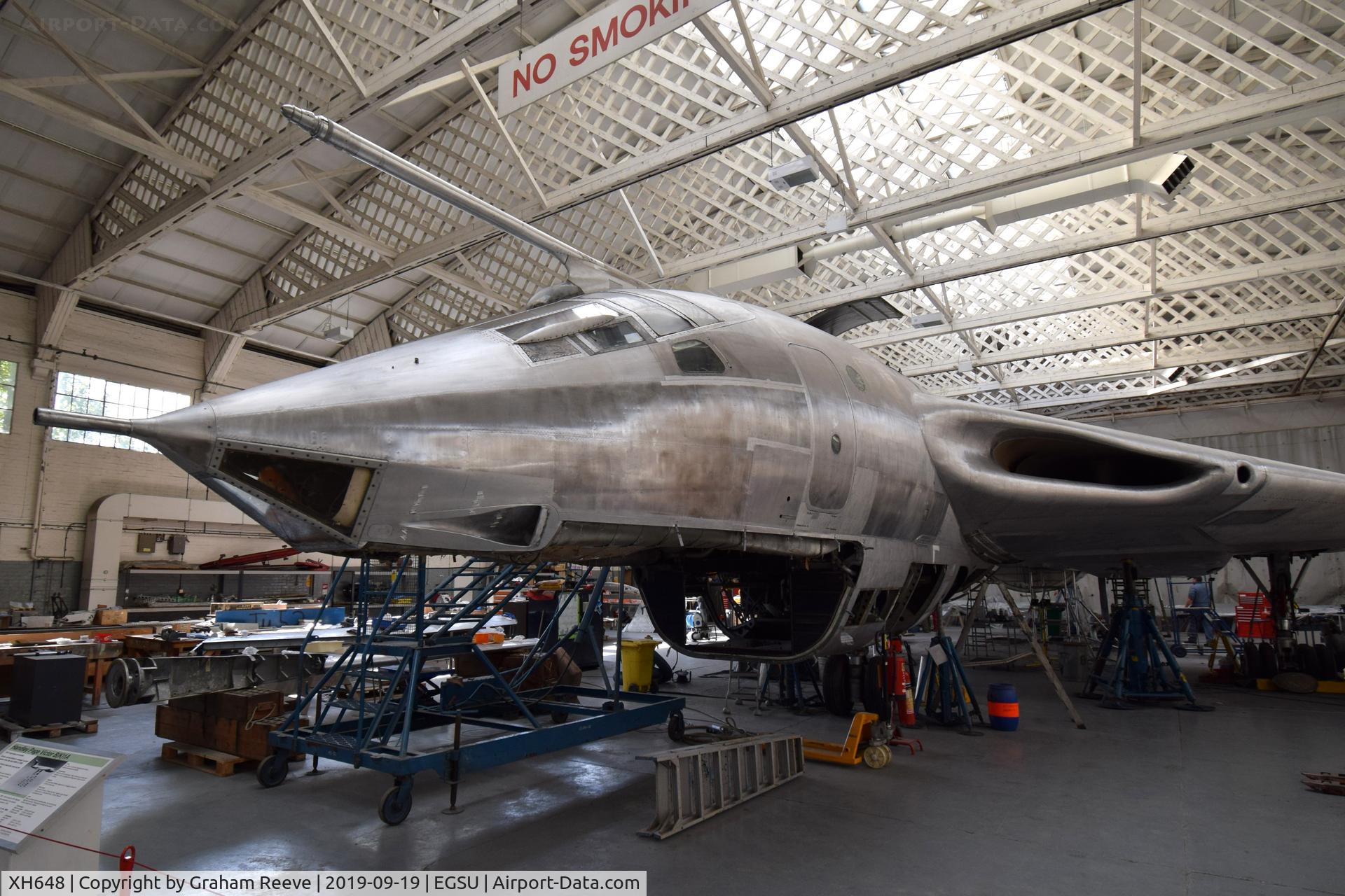 XH648, 1959 Handley Page Victor K.1A C/N HP80/48, Under restoration at Duxford.