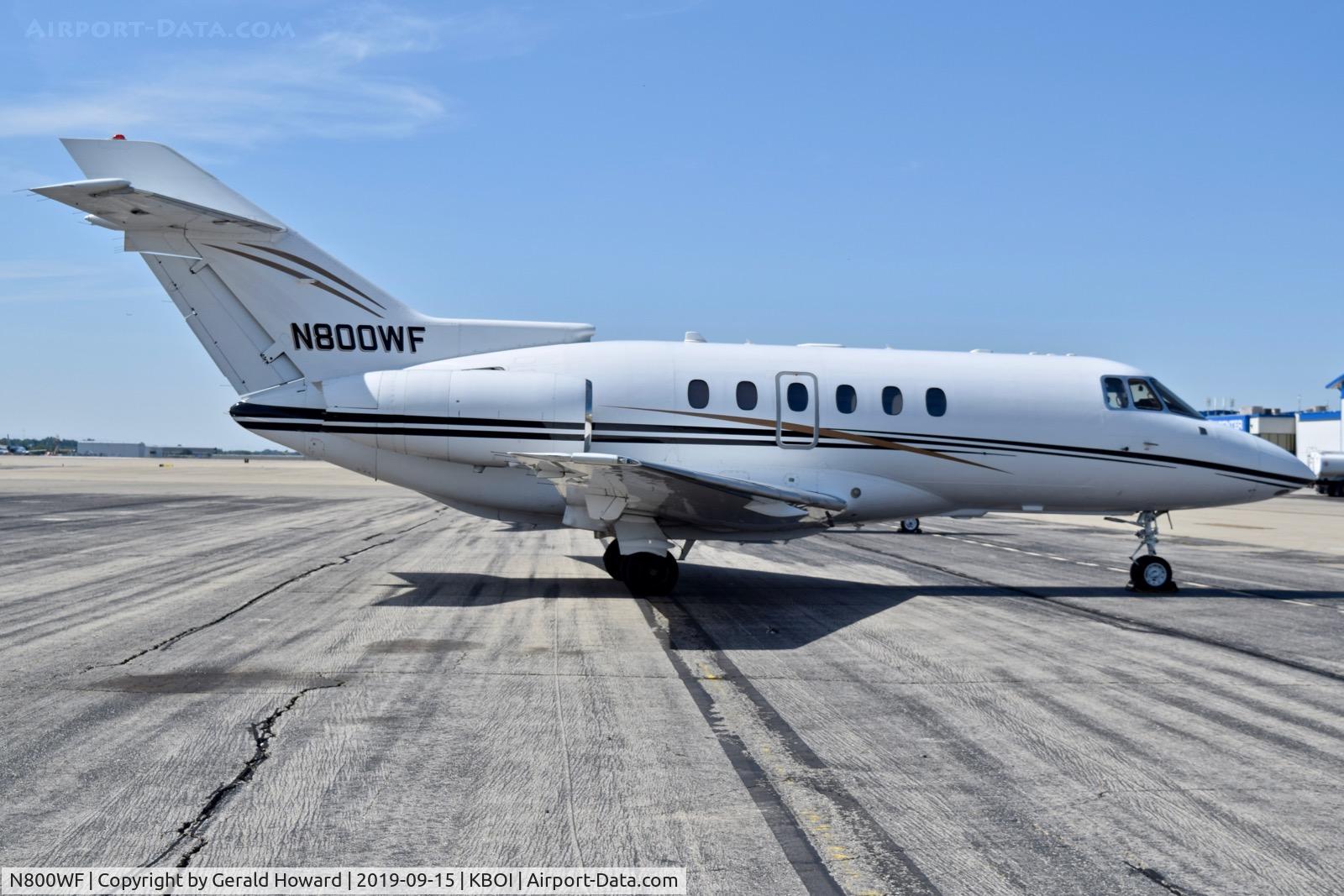 N800WF, 2005 Raytheon Hawker 800XP C/N 258728, Parked on north GA ramp.
