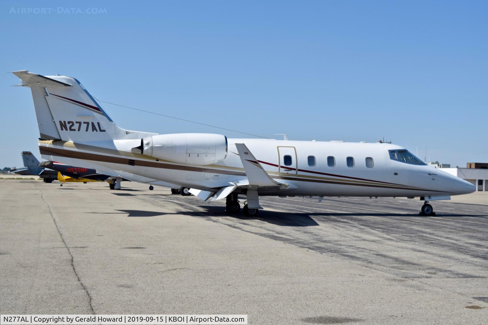 N277AL, 1984 Gates Learjet 55 C/N 104, Parked on north GA ramp.