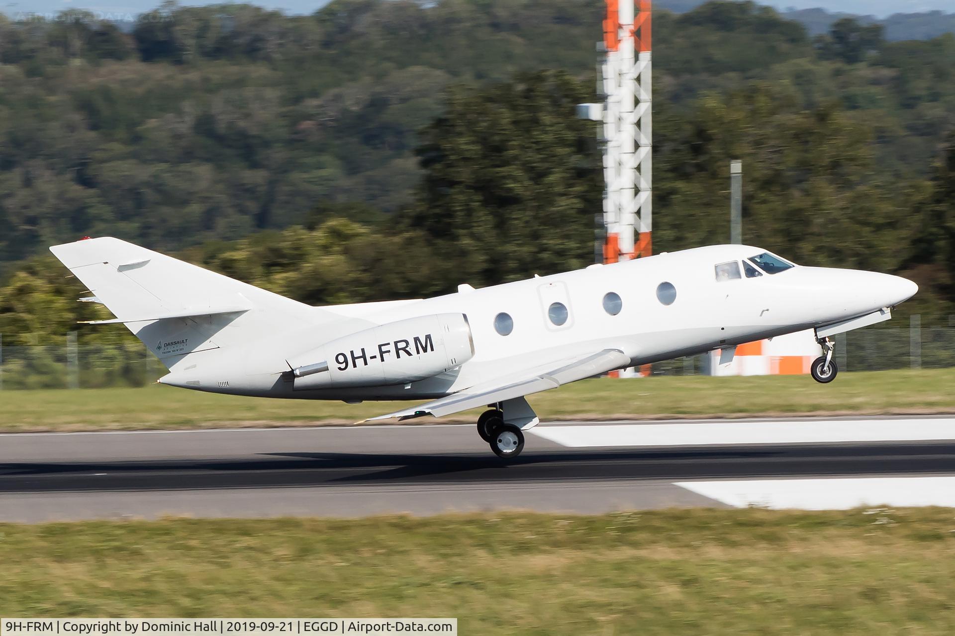 9H-FRM, 1983 Dassault Falcon 10 C/N 203, Landing RWY 09
