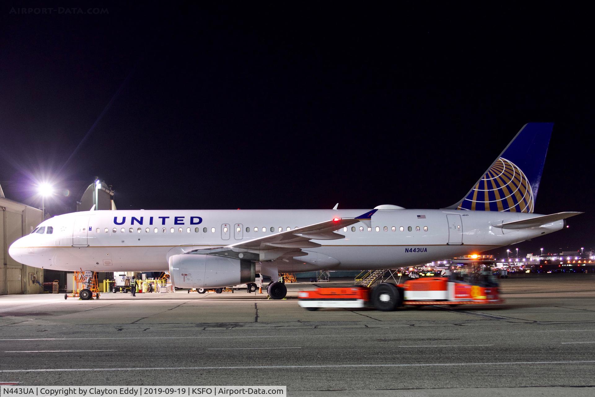 N443UA, 1998 Airbus A320-232 C/N 820, SFO 2019.