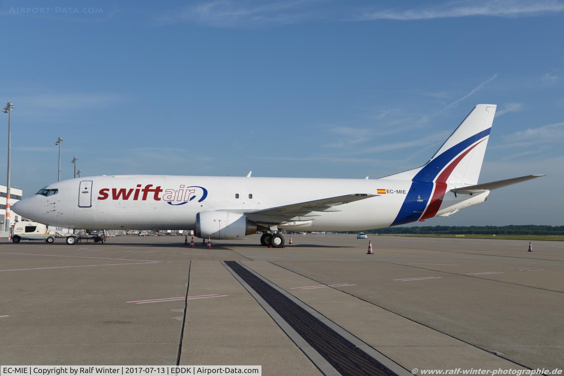 EC-MIE, 1992 Boeing 737-4Y0 C/N 26069, Boeing 737-4Y0SF - W3 SWT Swiftair - 26069 - EC-MIE - 13.07.2017 - CGN