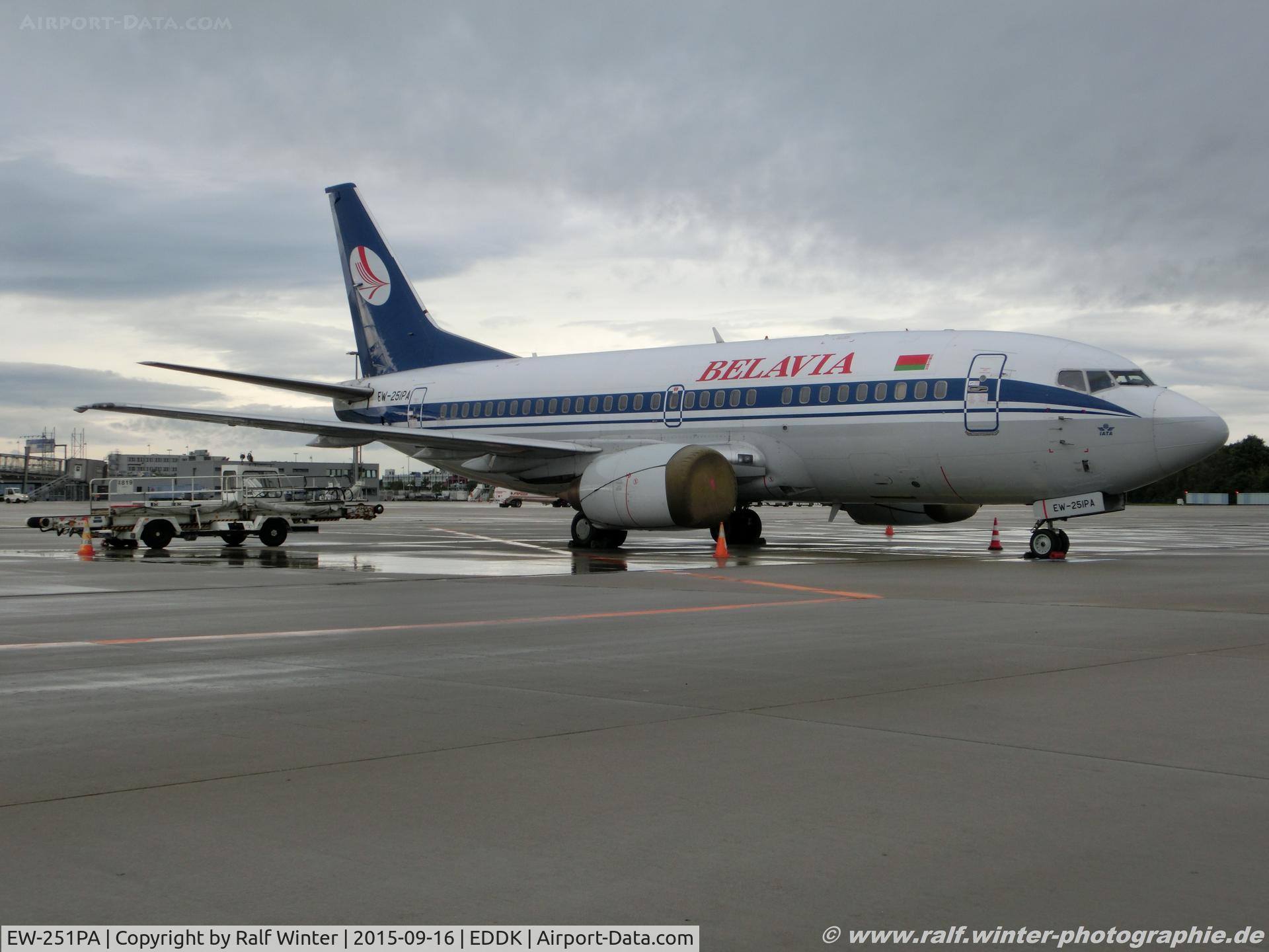 EW-251PA, 1997 Boeing 737-5Q8 C/N 27634/2889, Boeing 737-5Q8 - B2 BRU Belavia Belarussian Airlines - 27634 - EW-251PA - 16.09.2015 - CGN