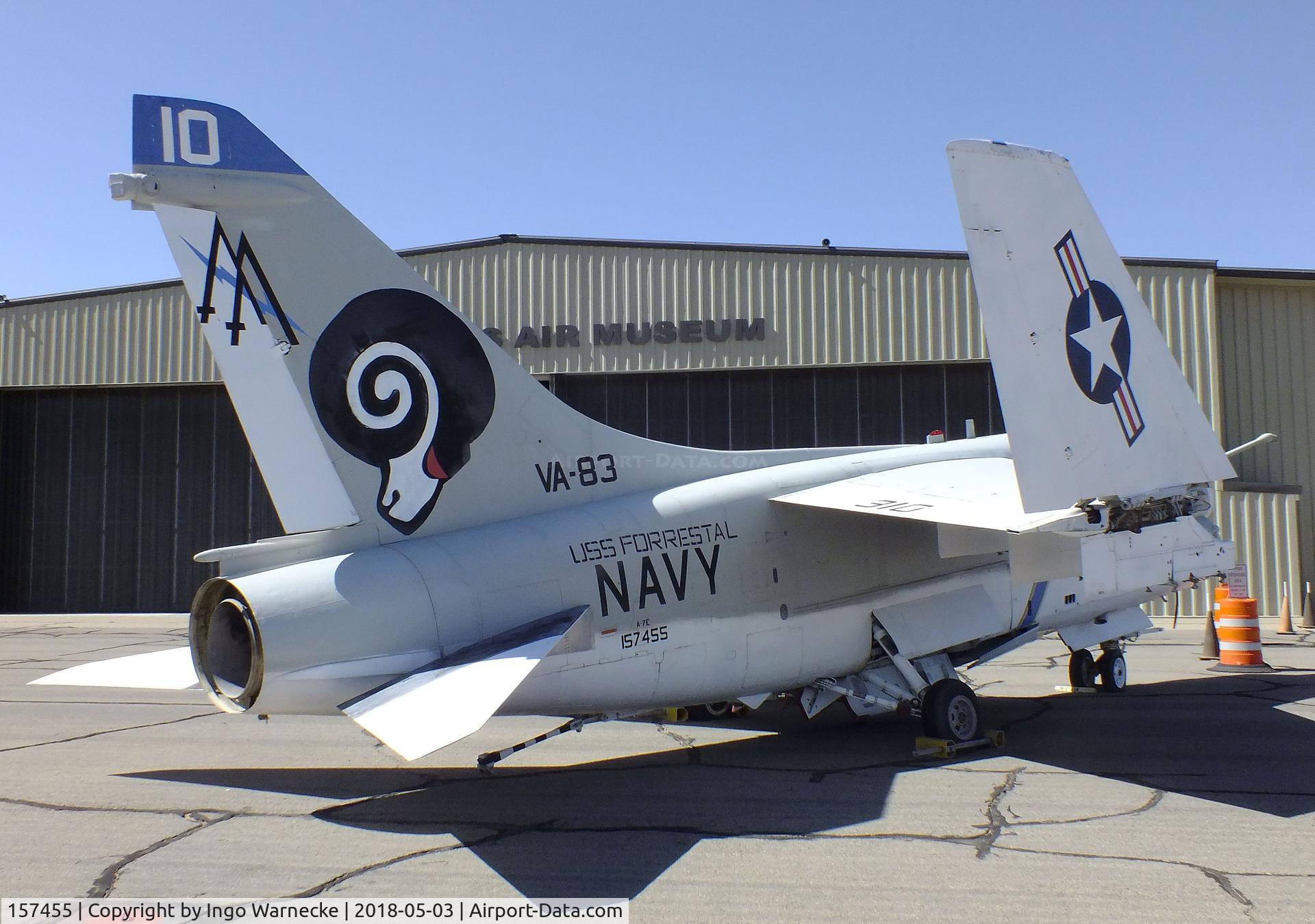 157455, LTV A-7E Corsair II C/N E-178, LTV A-7E Corsair II at the War Eagles Air Museum, Santa Teresa NM