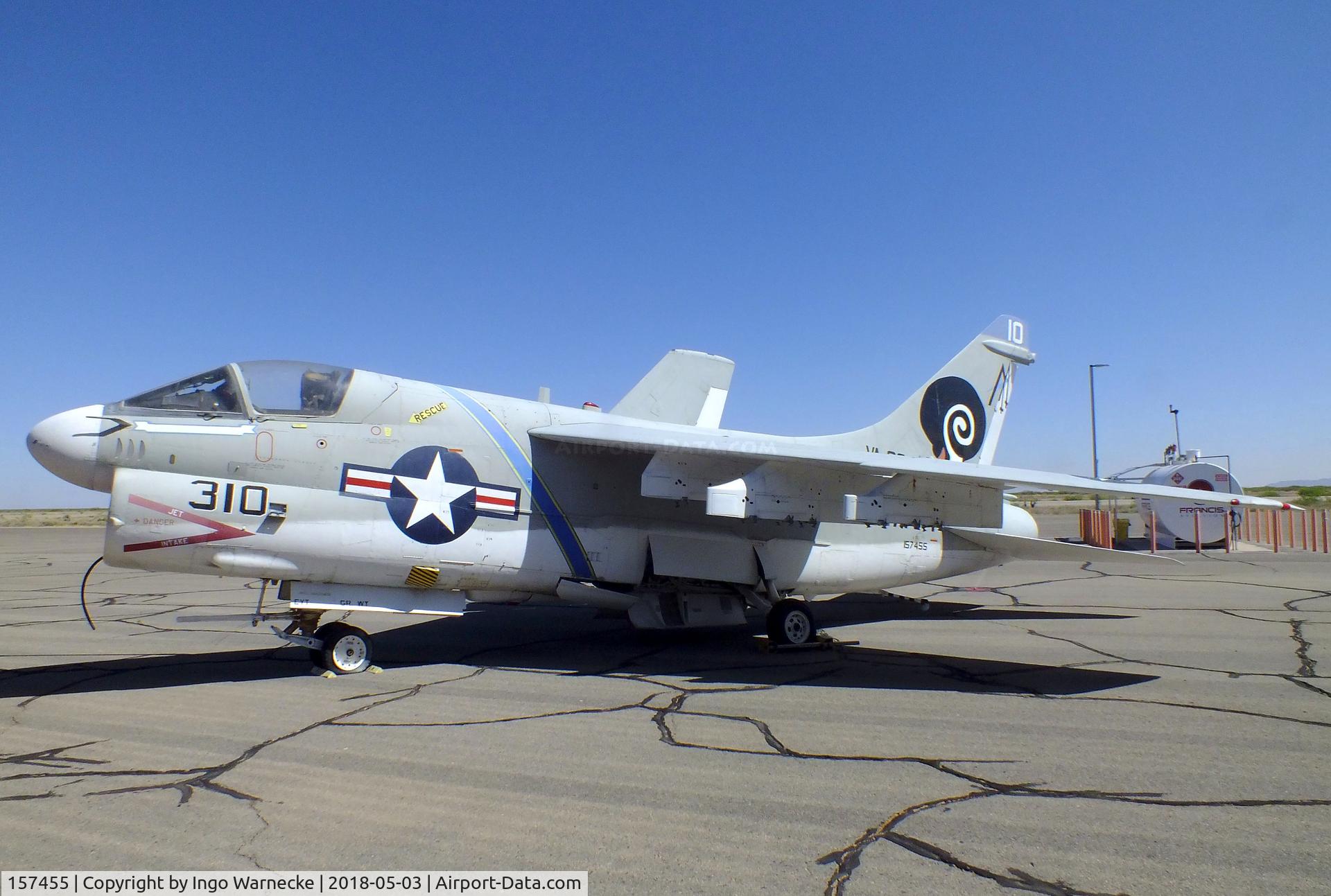 157455, LTV A-7E Corsair II C/N E-178, LTV A-7E Corsair II at the War Eagles Air Museum, Santa Teresa NM