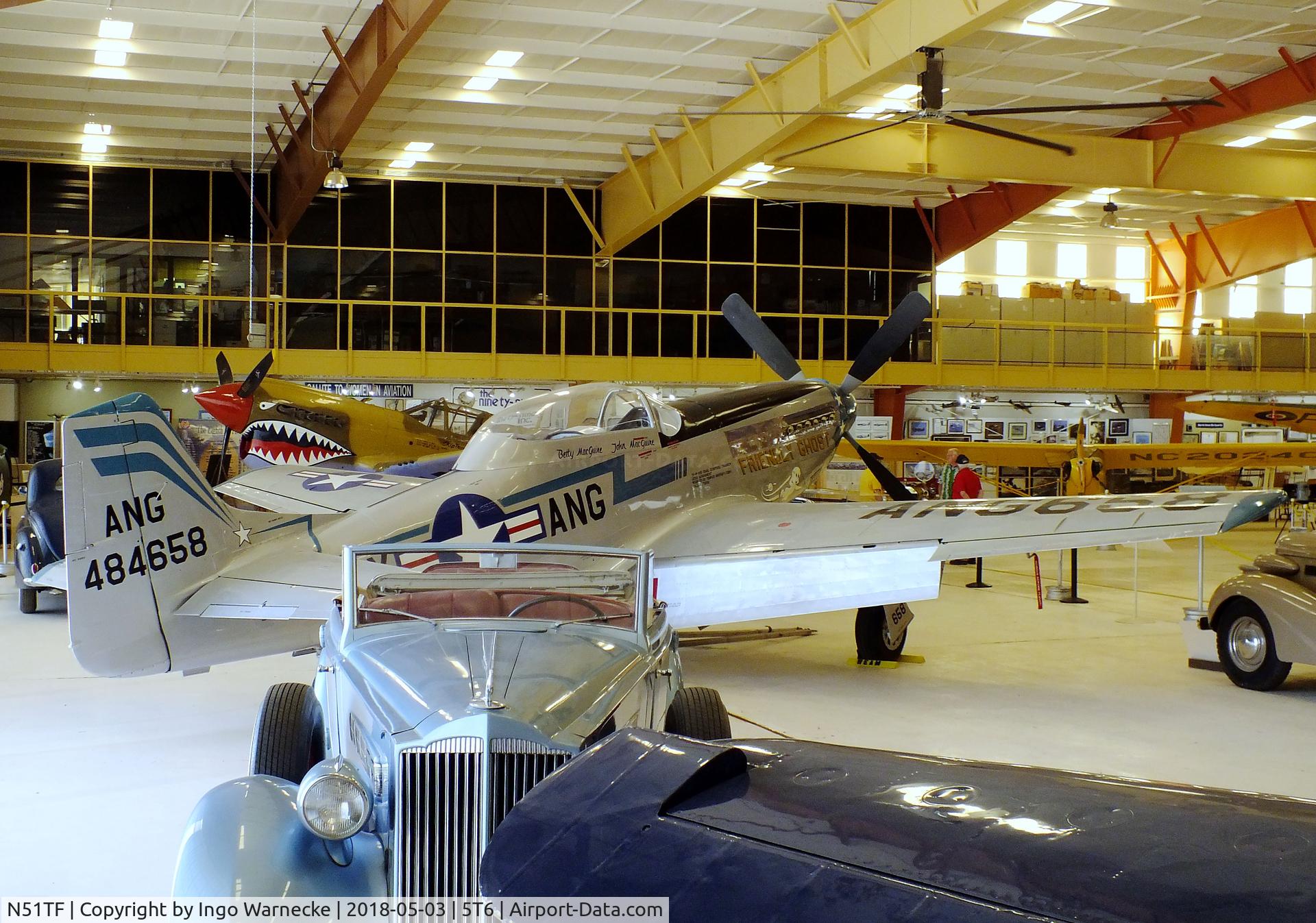 N51TF, 1944 North American F-51D Mustang C/N 44-84658, North American P-51D (converted by Temco to TF-51D Mustang Trainer) at the War Eagles Air Museum, Santa Teresa NM