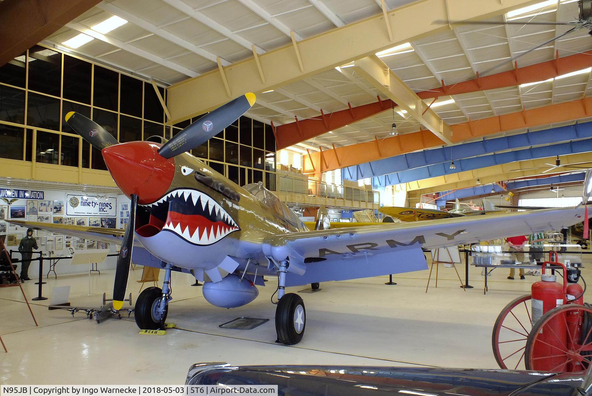 N95JB, 1941 Curtiss P-40E C/N 18796, Curtiss P-40E Warhawk at the War Eagles Air Museum, Santa Teresa NM