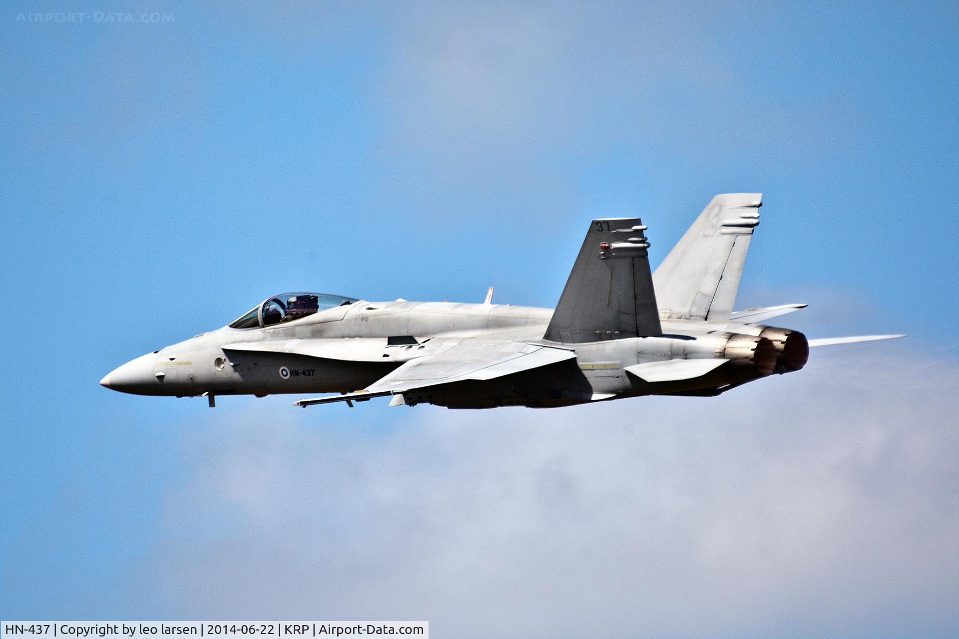 HN-437, McDonnell Douglas F-18C Hornet C/N 1447, Karup Air Show 22.6.2014