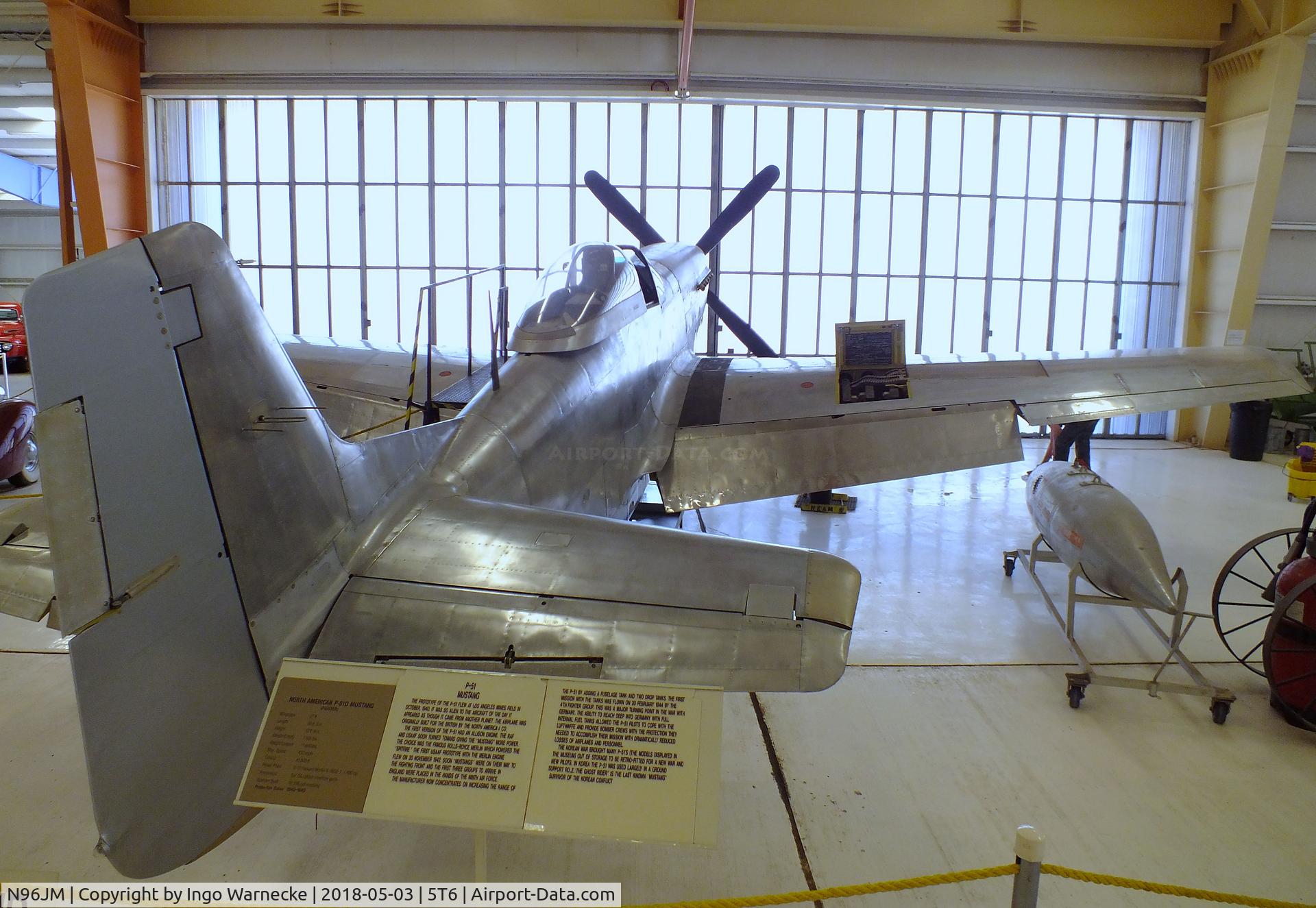N96JM, North American P-51D Mustang C/N 44-75024J, North American P-51D Mustang at the War Eagles Air Museum, Santa Teresa NM