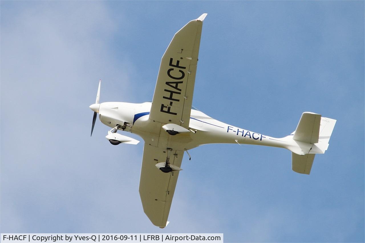 F-HACF, Aquila A210 (AT01) C/N AT01-125, Aquila A210 (AT01), Take off rwy 25L, Brest-Bretagne airport (LFRB-BES)