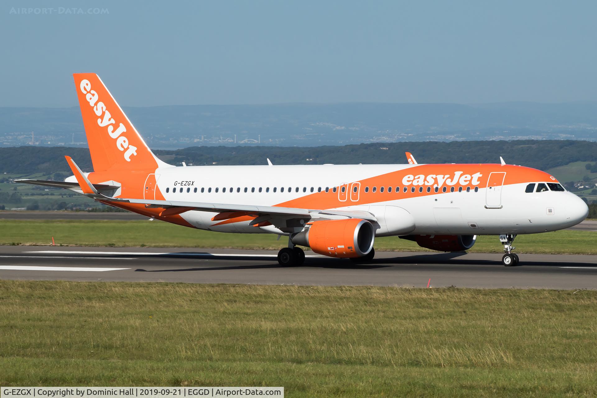 G-EZGX, 2018 Airbus A320-214 C/N 8381, Departing RWY 09