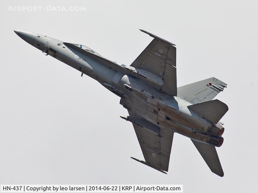 HN-437, McDonnell Douglas F-18C Hornet C/N 1447, Karup Air Show 22.6.2014
