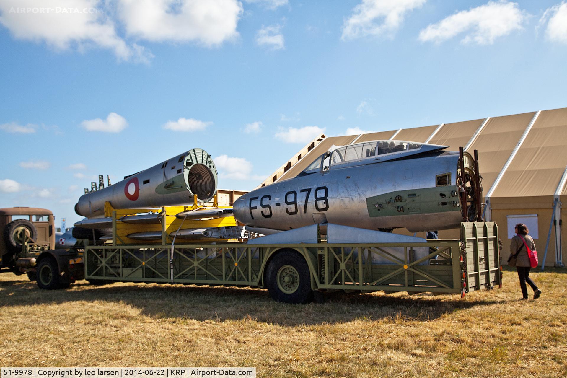 51-9978, 1951 Republic F-84G Thunderjet C/N 2142-431B, Karup Air Show 22.6.2014
