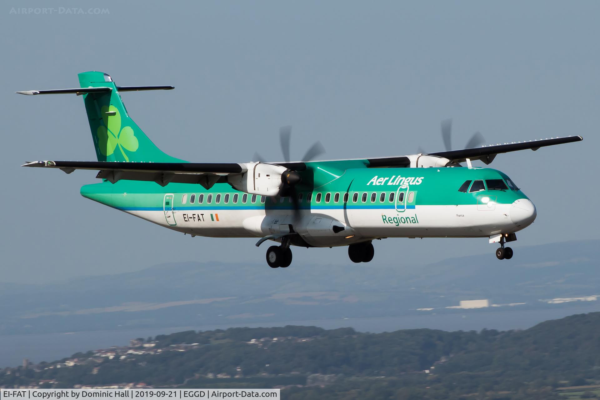 EI-FAT, 2013 ATR 72-600 (72-212A) C/N 1097, Landing RWY 09