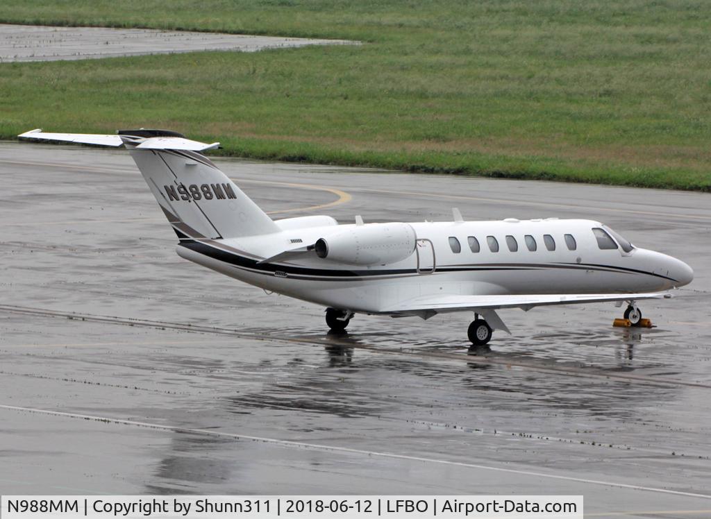 N988MM, 2013 Cessna CitationJet CJ3 C/N 525B-0401, Parked at the General Aviation area...