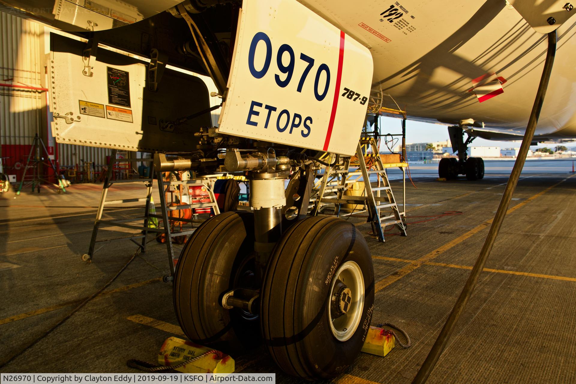 N26970, 2017 Boeing 787-9 Dreamliner C/N 60146, SFO 2019.