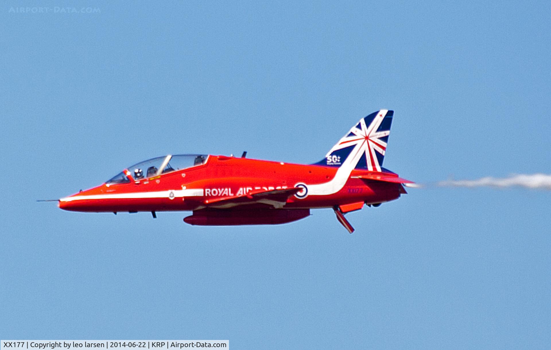 XX177, 1977 Hawker Siddeley Hawk T.1 C/N 024/312024, Karup Air Show 22.6.2014