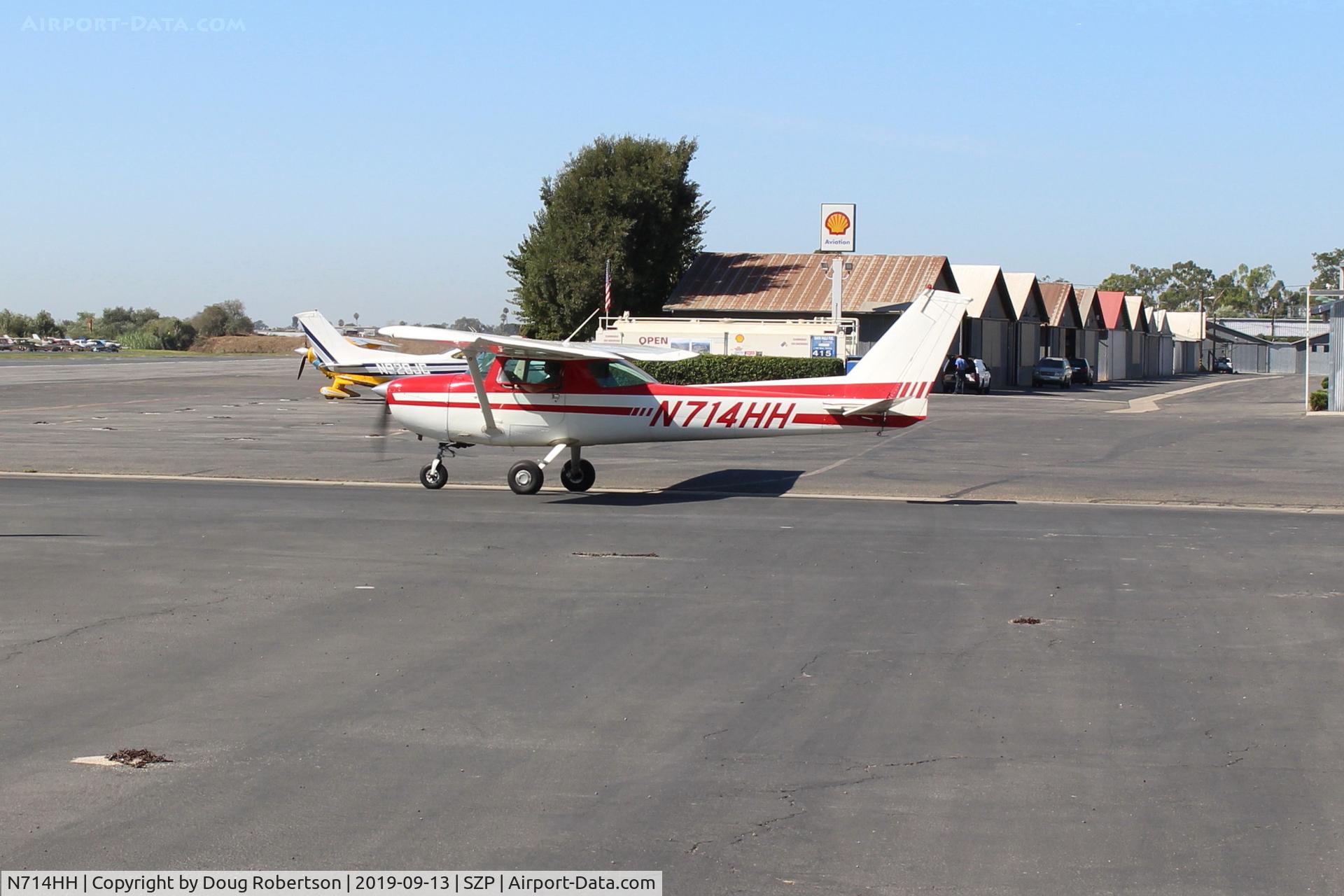 N714HH, 1977 Cessna 150M C/N 15079185, 1977 Cessna 150M, Continental O-200 100 Hp, will taxi to Rwy 04