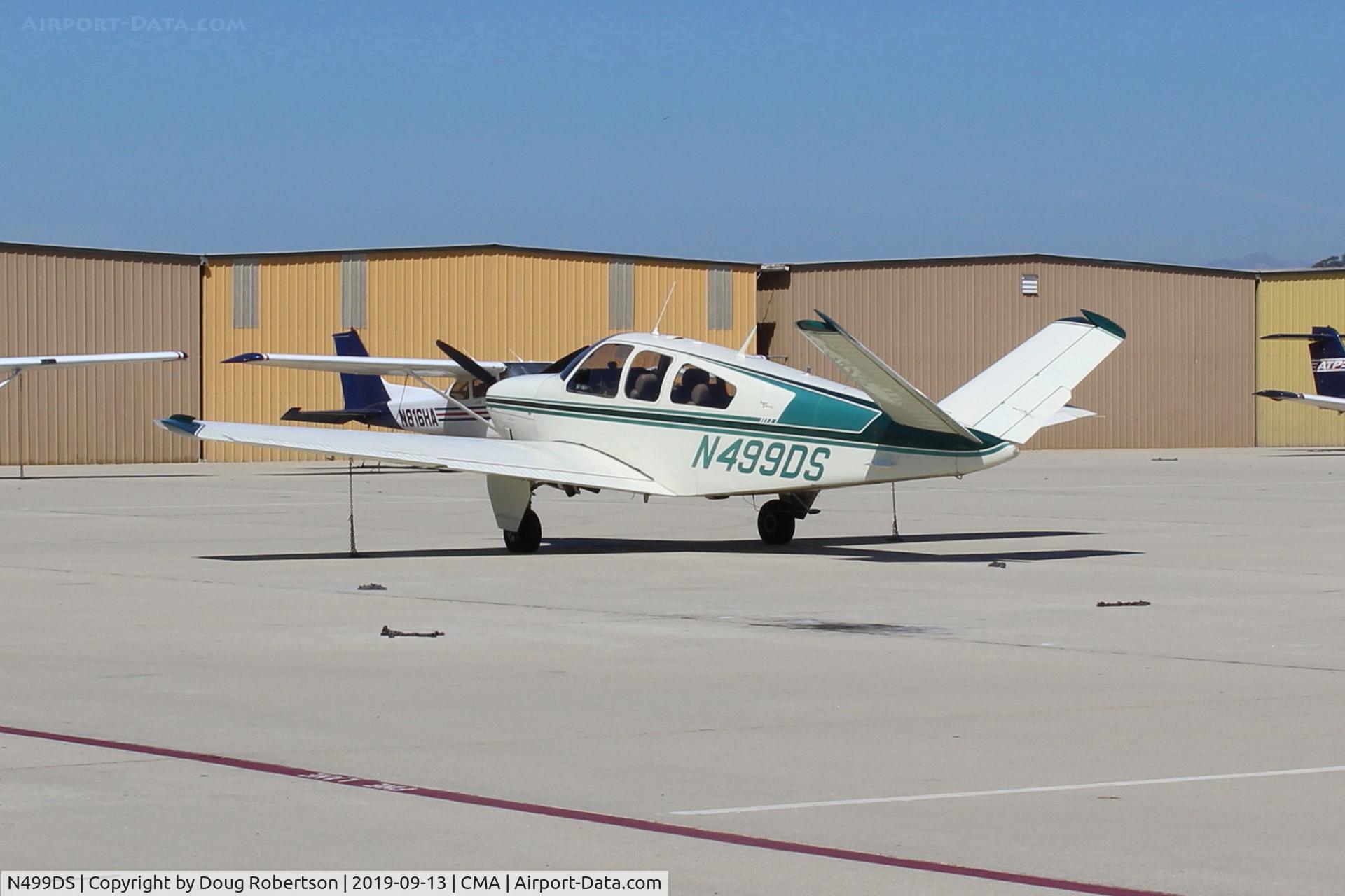 N499DS, 1967 Beech V35 Bonanza C/N D-8316, 1967 Beech V35TC Turbo BONANZA, Continental TSIO-520-285 Hp, constant speed prop, 2,550 gross lbs.