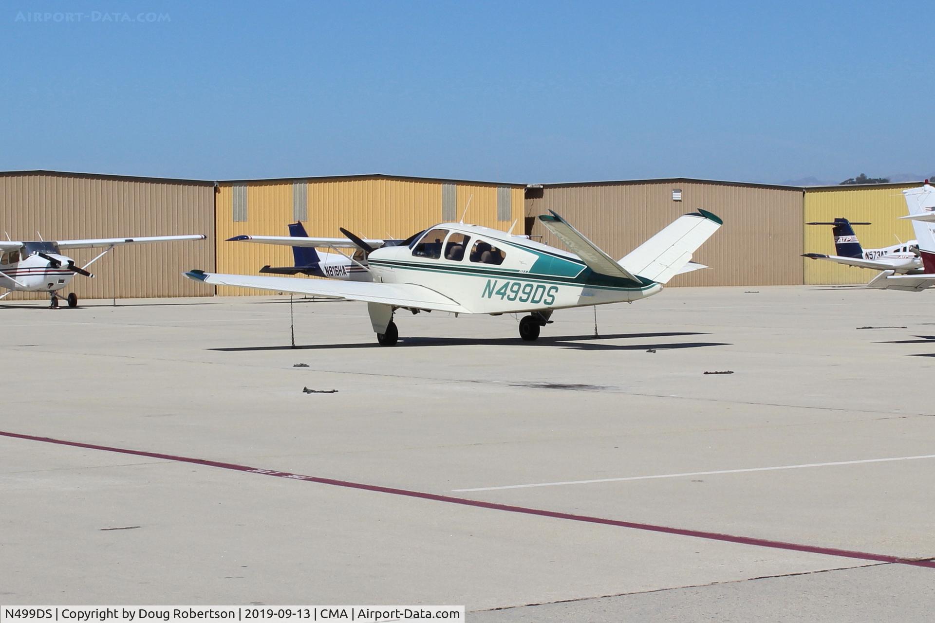 N499DS, 1967 Beech V35 Bonanza C/N D-8316, 1967 Beech V35TC Turbo BONANZA, Continental TSIO-520-D 285 Hp, constant speed prop, 2,550 lbs. gross