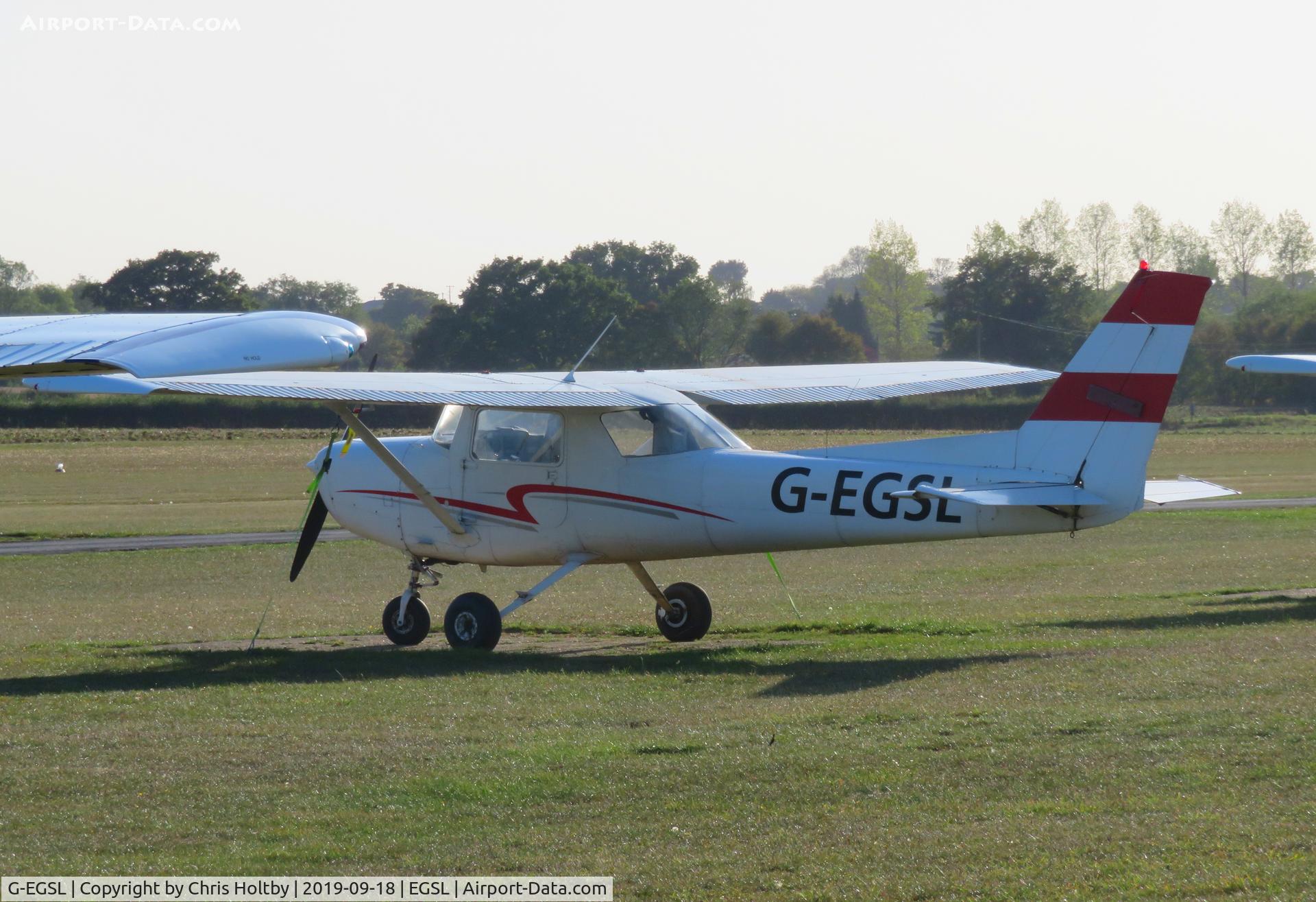 G-EGSL, 1977 Reims F152 C/N F15201446, Parked and based at Andrewsfield