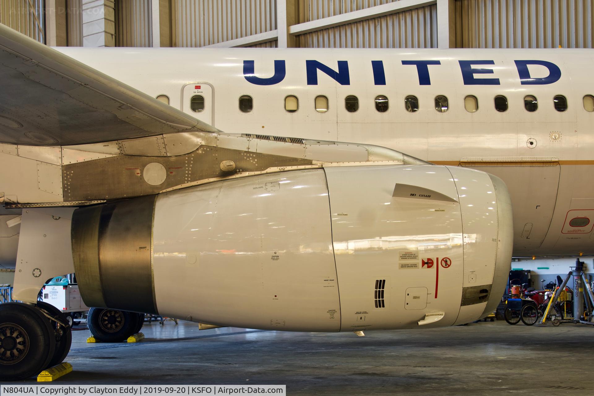 N804UA, 1997 Airbus A319-131 C/N 759, SFO 2019.
