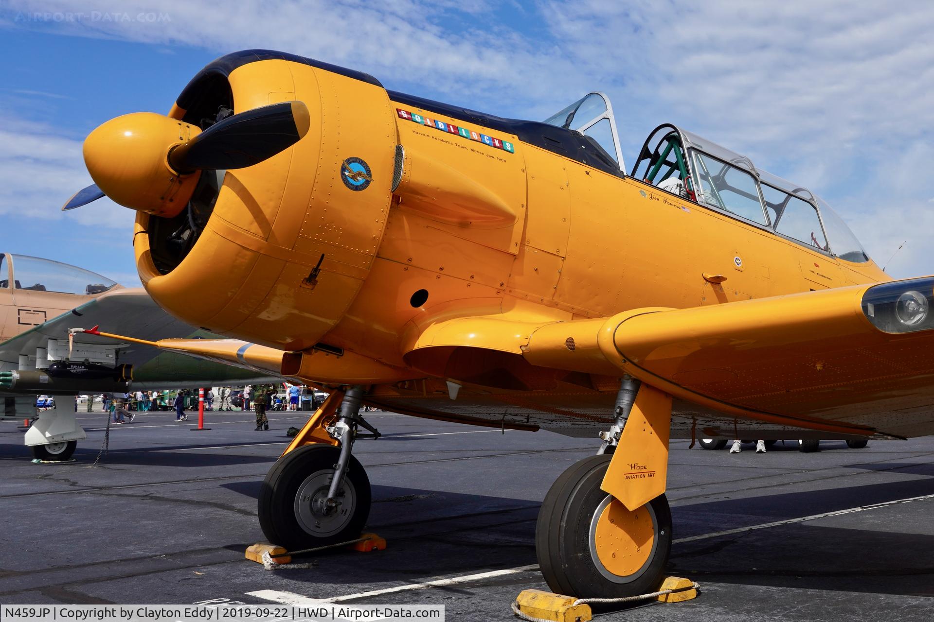 N459JP, 1952 North American Harvard 4 C/N 20459, Hayward Airport Open House California 2019.