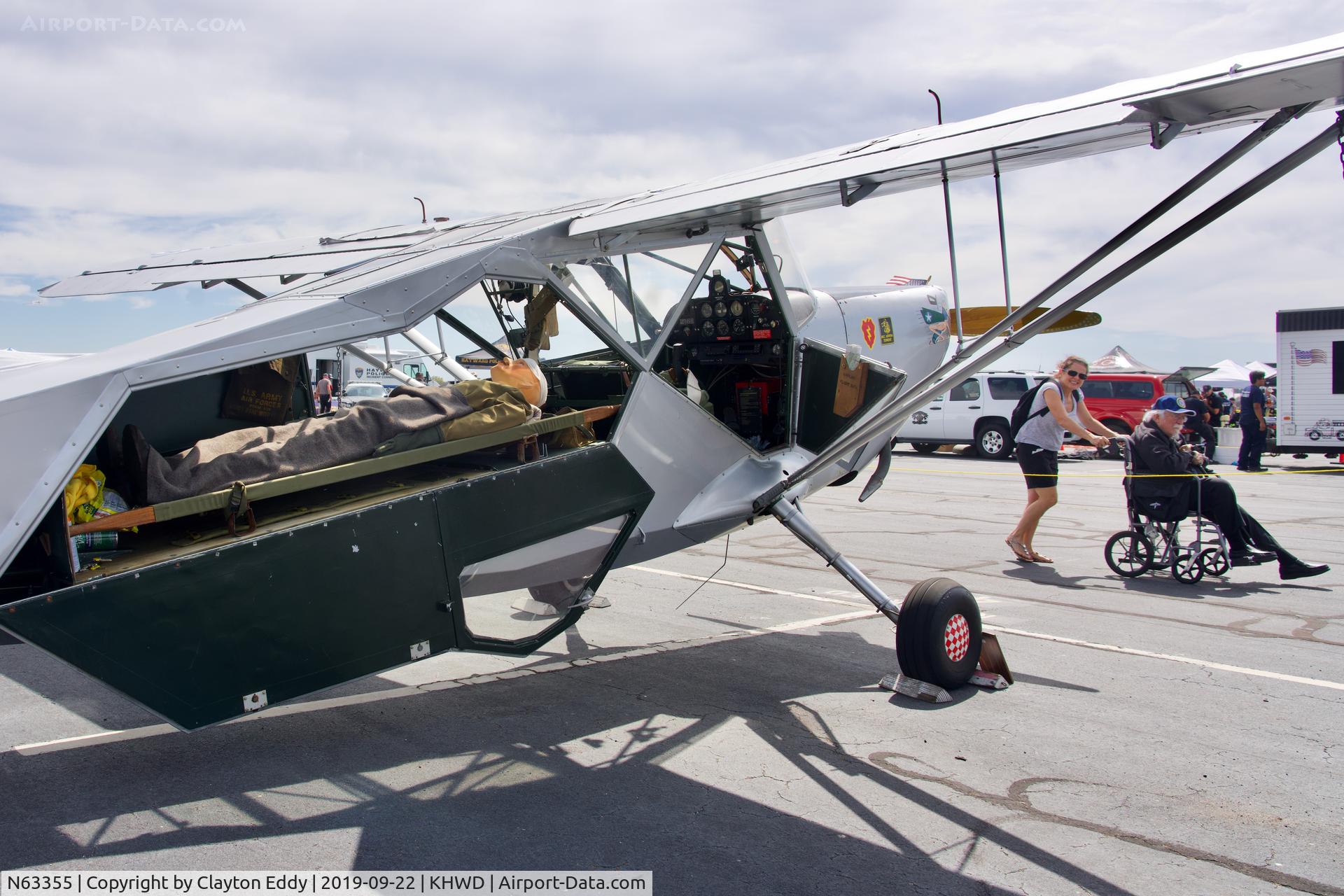 N63355, 1945 Stinson L-5G Sentinel C/N 4646, Hayward Airport Open House.