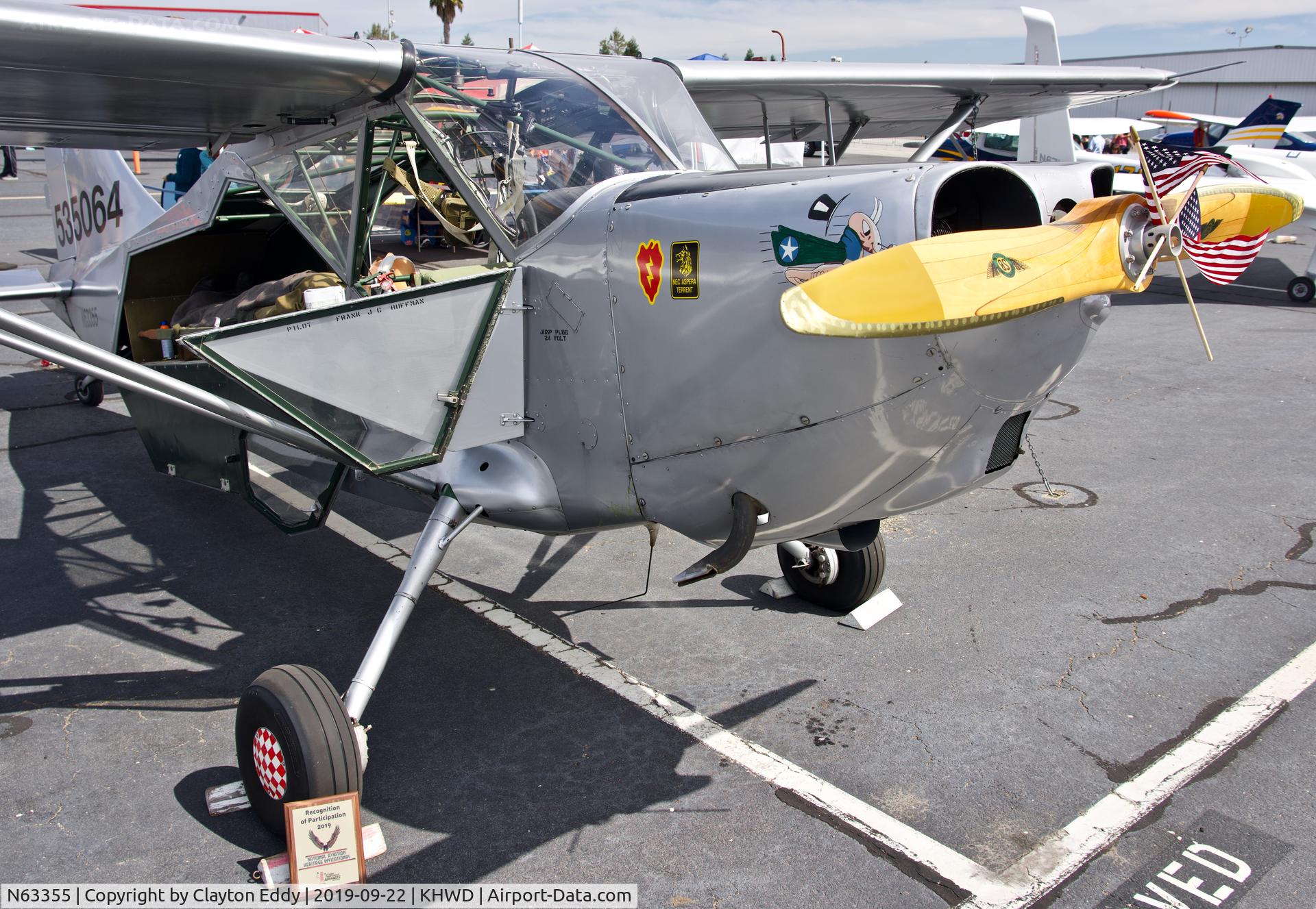 N63355, 1945 Stinson L-5G Sentinel C/N 4646, Hayward Airport Open House.