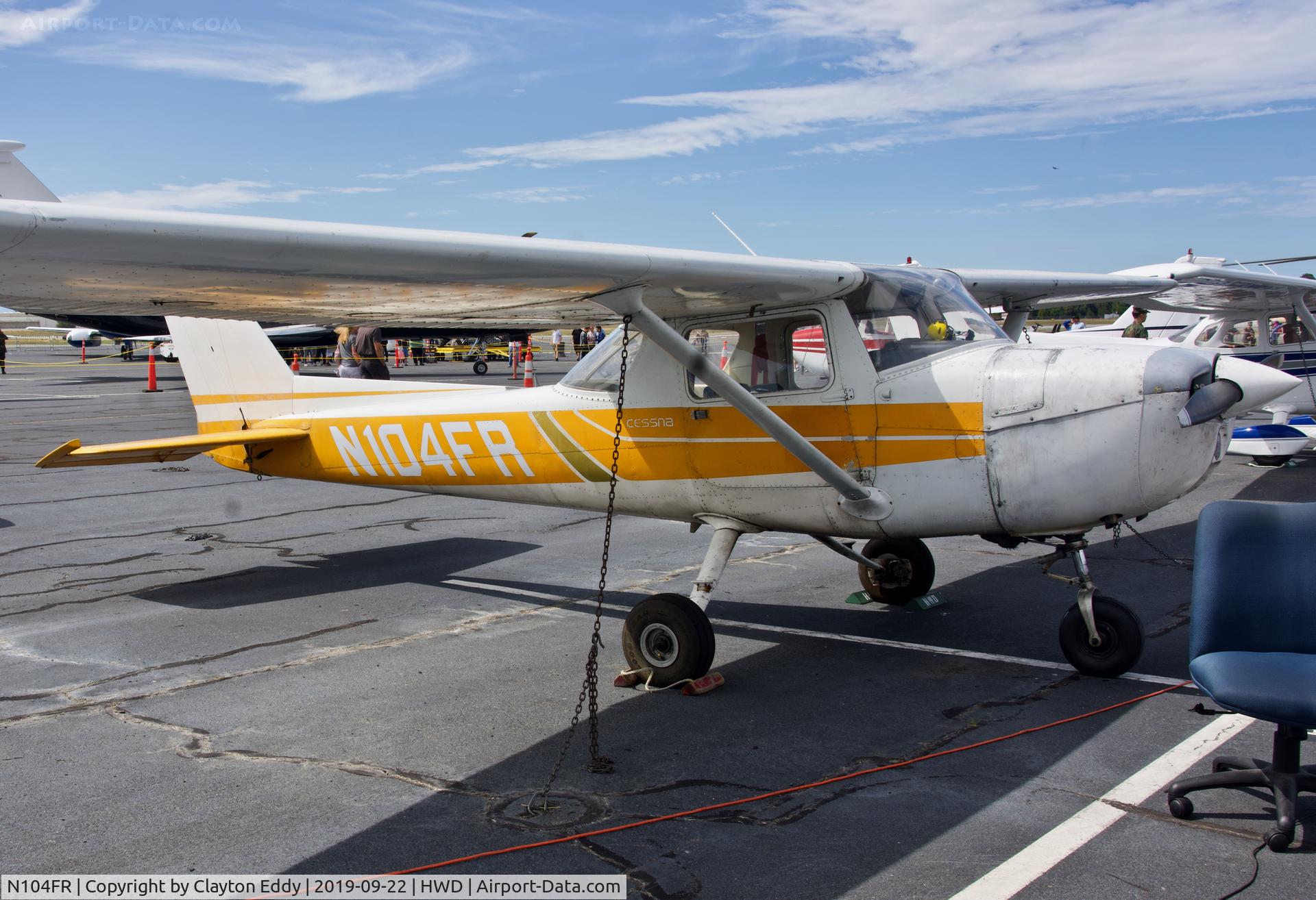 N104FR, 1974 Cessna 150L C/N 15075700, Hayward Airport Open House California 2019.