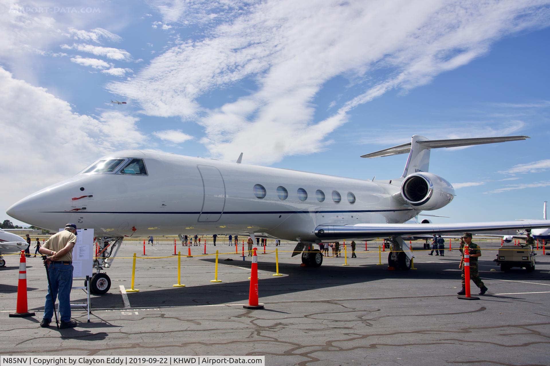 N85NV, Gulfstream Aerospace G-V C/N 513, Hayward Airport Open House California 2019.