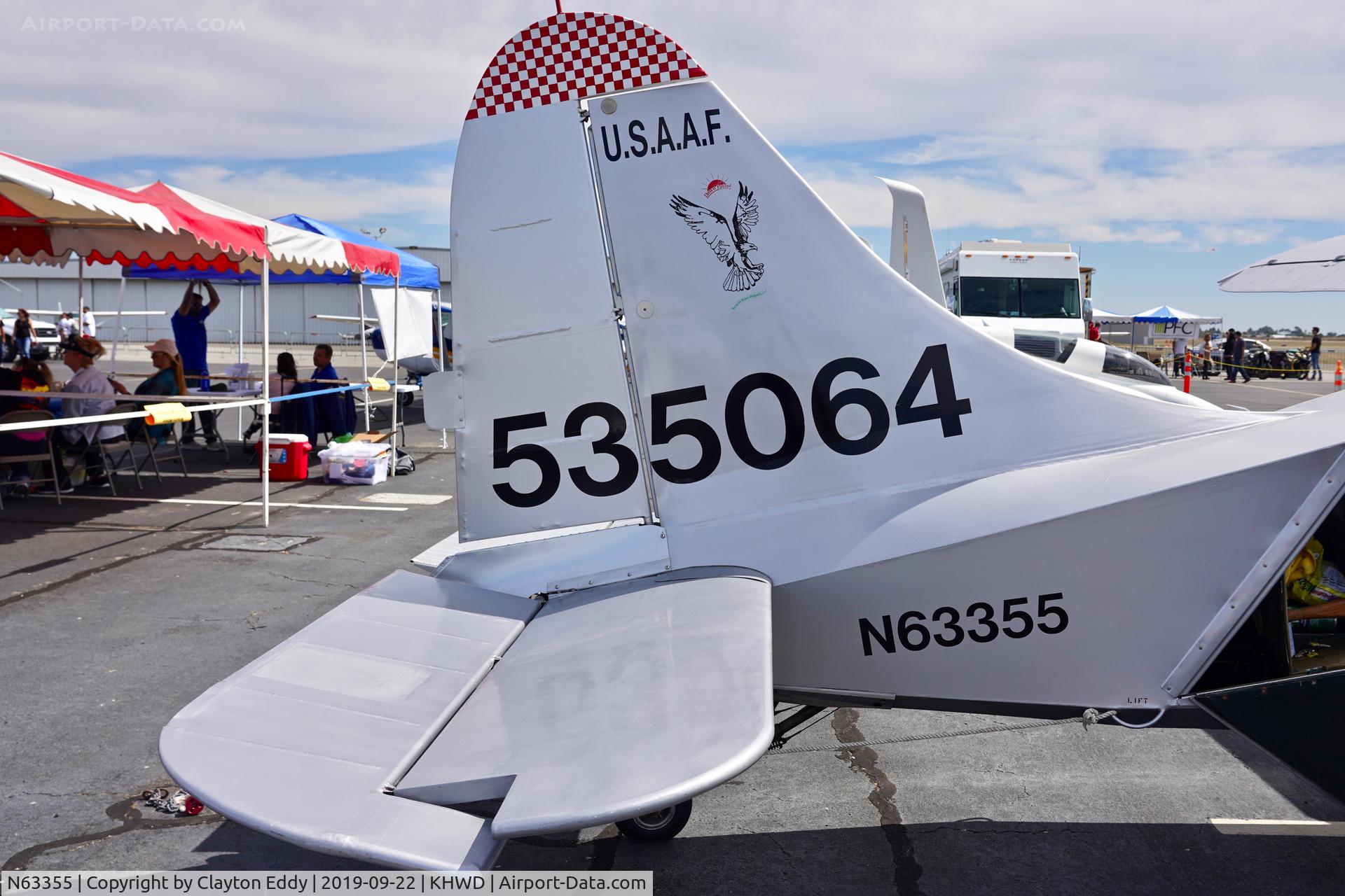 N63355, 1945 Stinson L-5G Sentinel C/N 4646, Hayward Airport Open House California 2019.