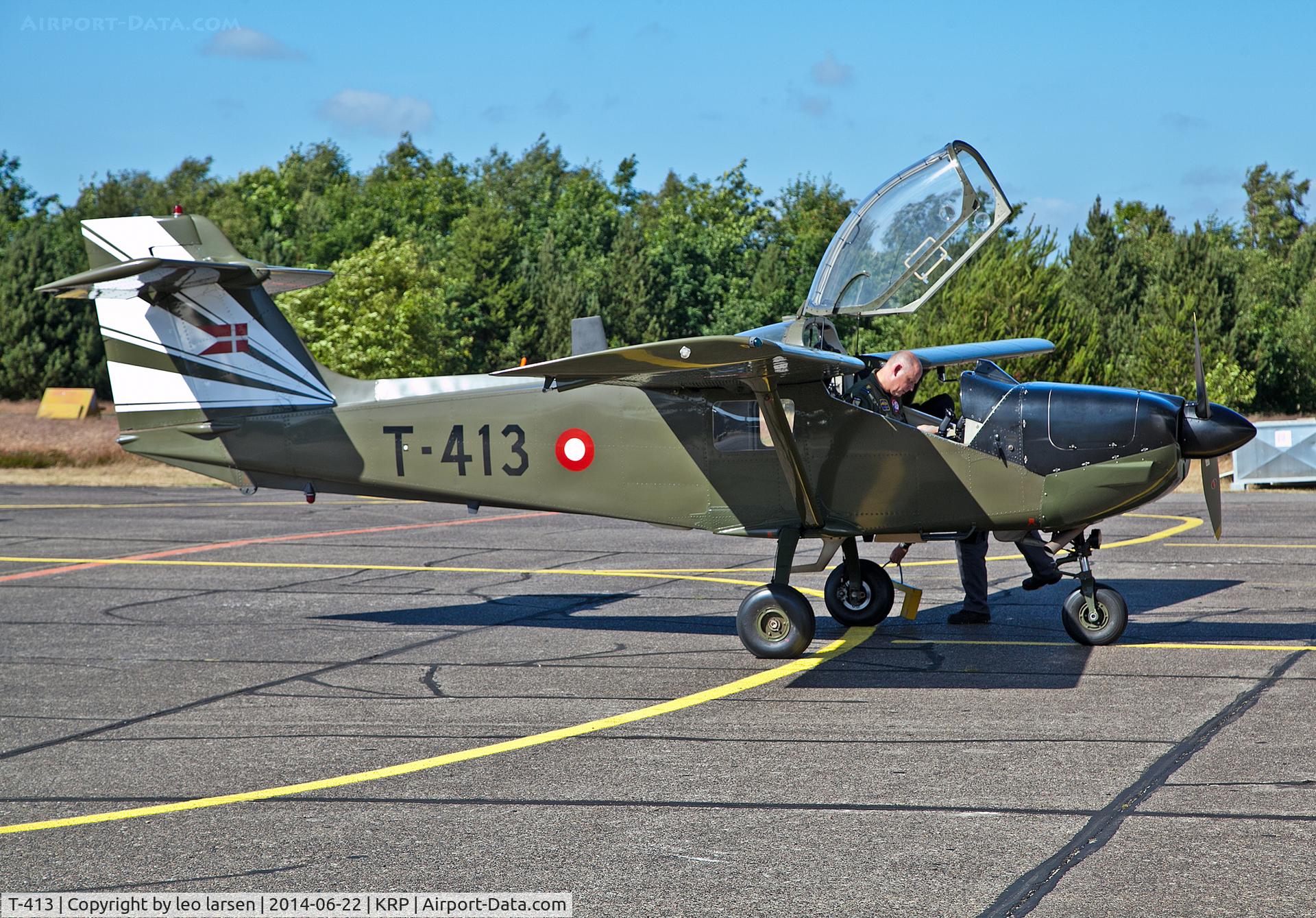 T-413, 1976 Saab T-17 Supporter C/N 15-213, Karup Air Base 22.6.2014