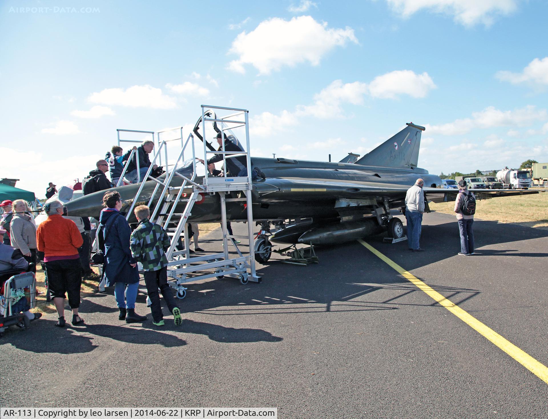 AR-113, 1971 Saab RF-35 Draken C/N 35-1113, Karup Air Show 22.6.2014