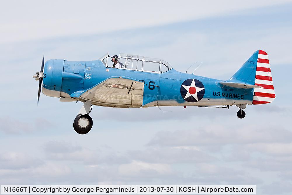 N1666T, North American SNJ-5B Texan C/N 43725, Oshkosh 2013.