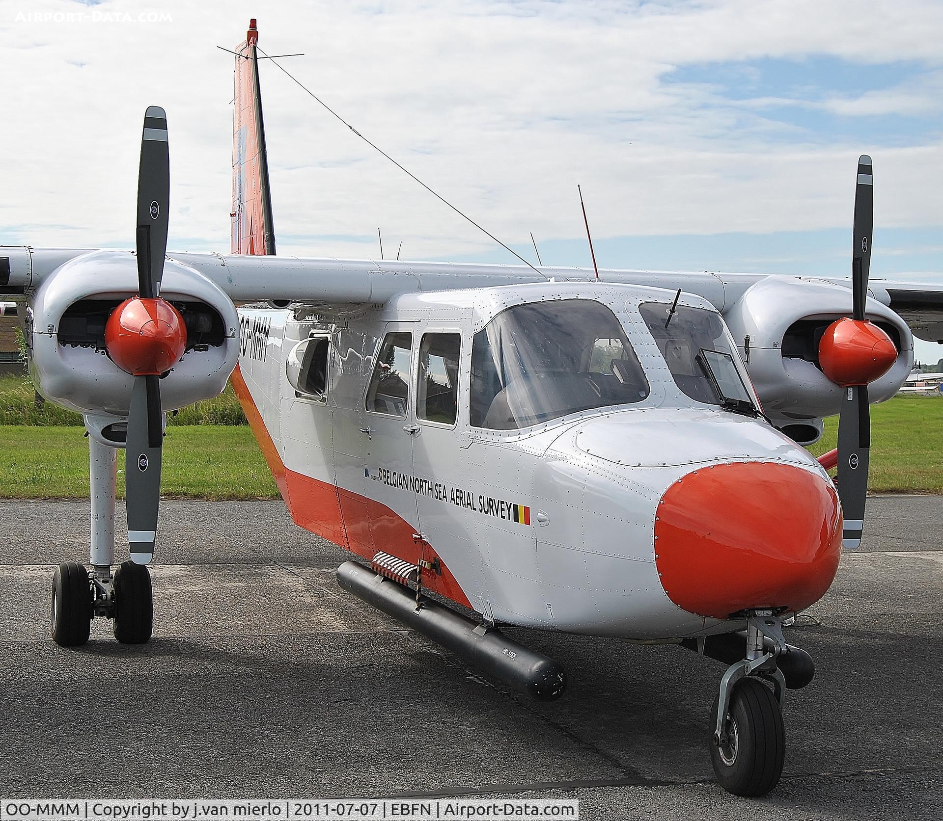 OO-MMM, 1975 Britten-Norman BN-2A-21 Islander C/N 468, 65 years BAF Koksijde