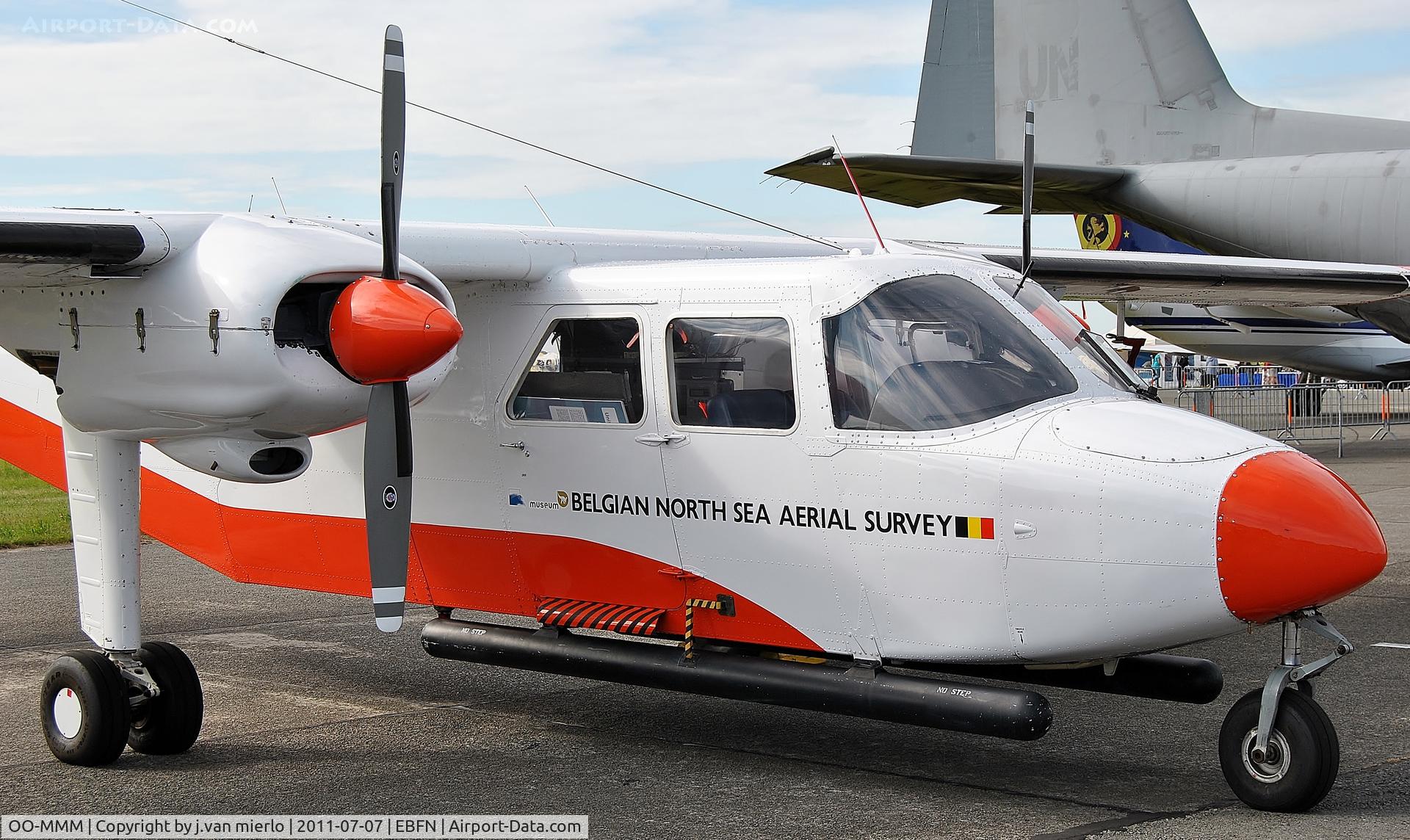 OO-MMM, 1975 Britten-Norman BN-2A-21 Islander C/N 468, 65 years BAF Koksijde