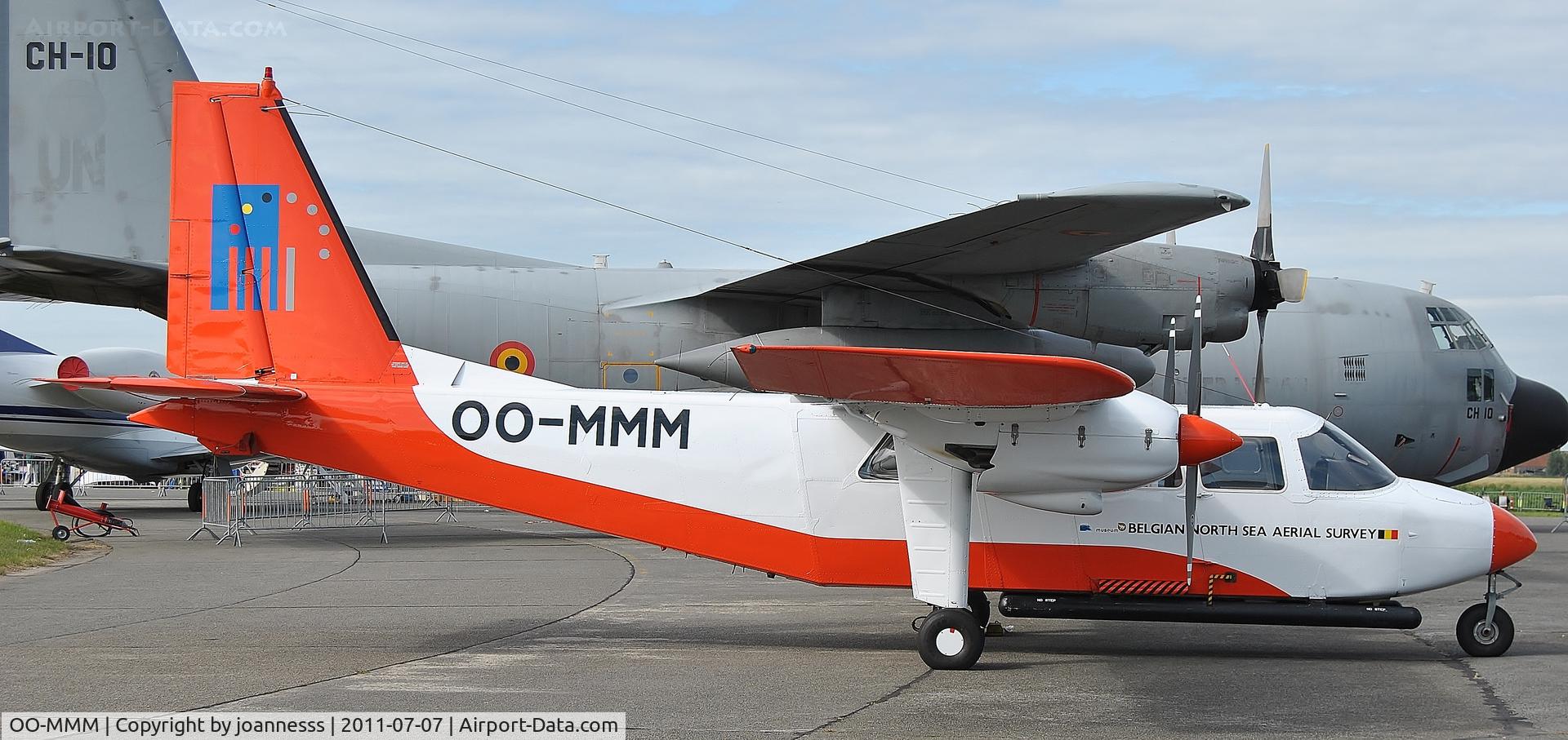 OO-MMM, 1975 Britten-Norman BN-2A-21 Islander C/N 468, 65 years BAF Koksijde