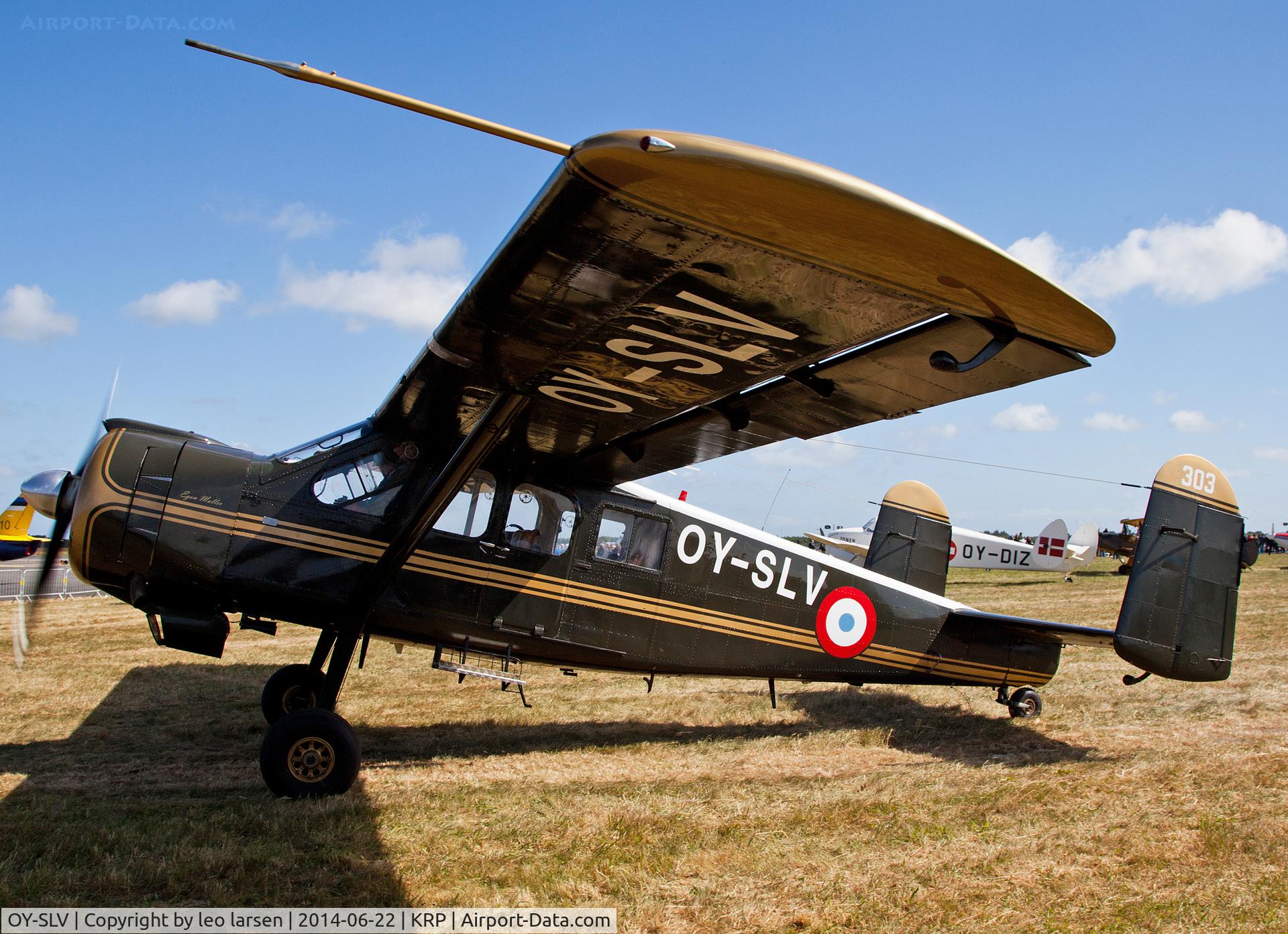 OY-SLV, 1961 Max Holste MH-1521M Broussard C/N 303, Karup Air Show 22.6.2014