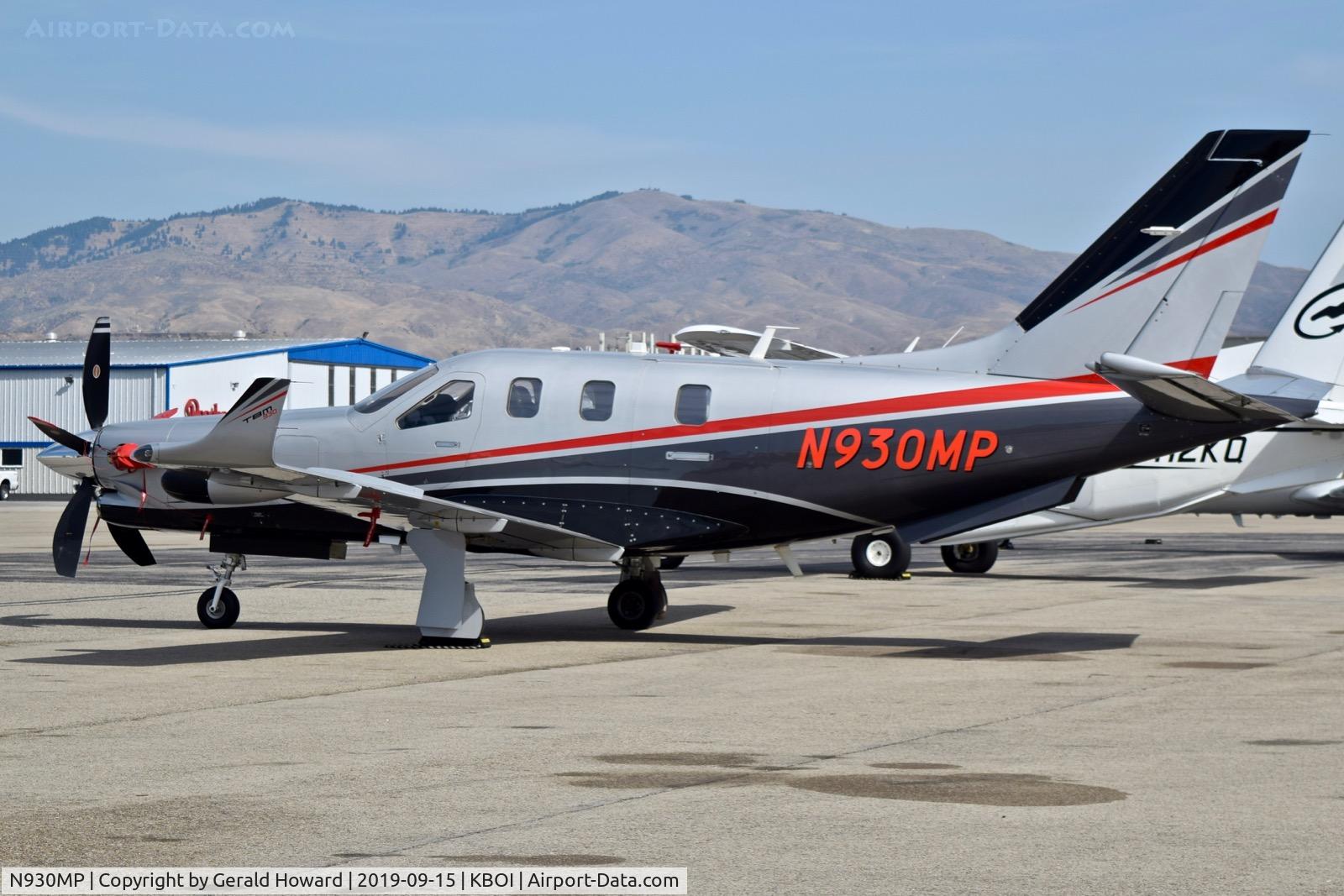 N930MP, 2017 Socata TBM-700 C/N 1165, Parked on the north GA ramp.