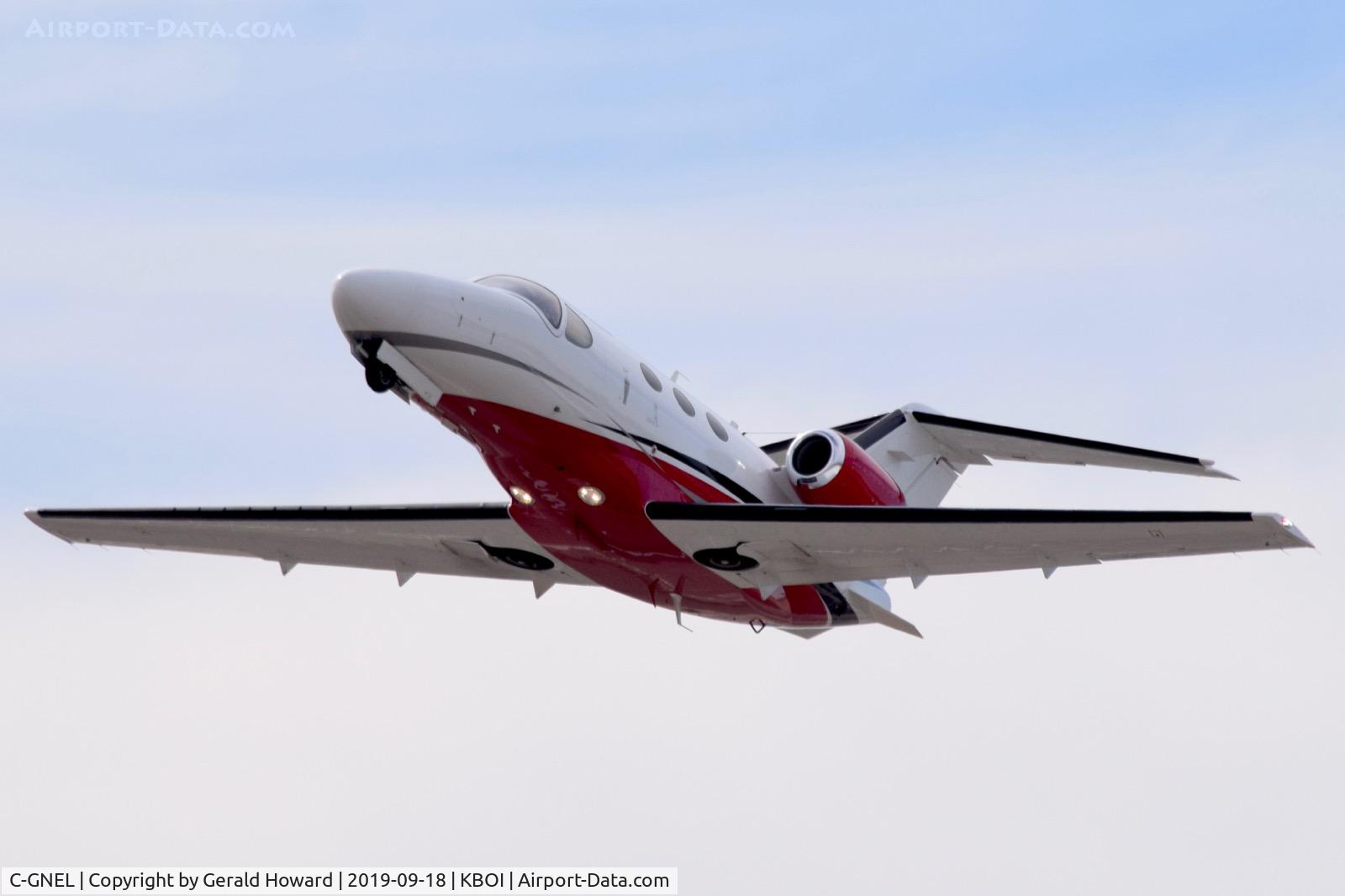 C-GNEL, 2007 Cessna 510 Citation Mustang Citation Mustang C/N 510-0033, Take off from RWY 10L.