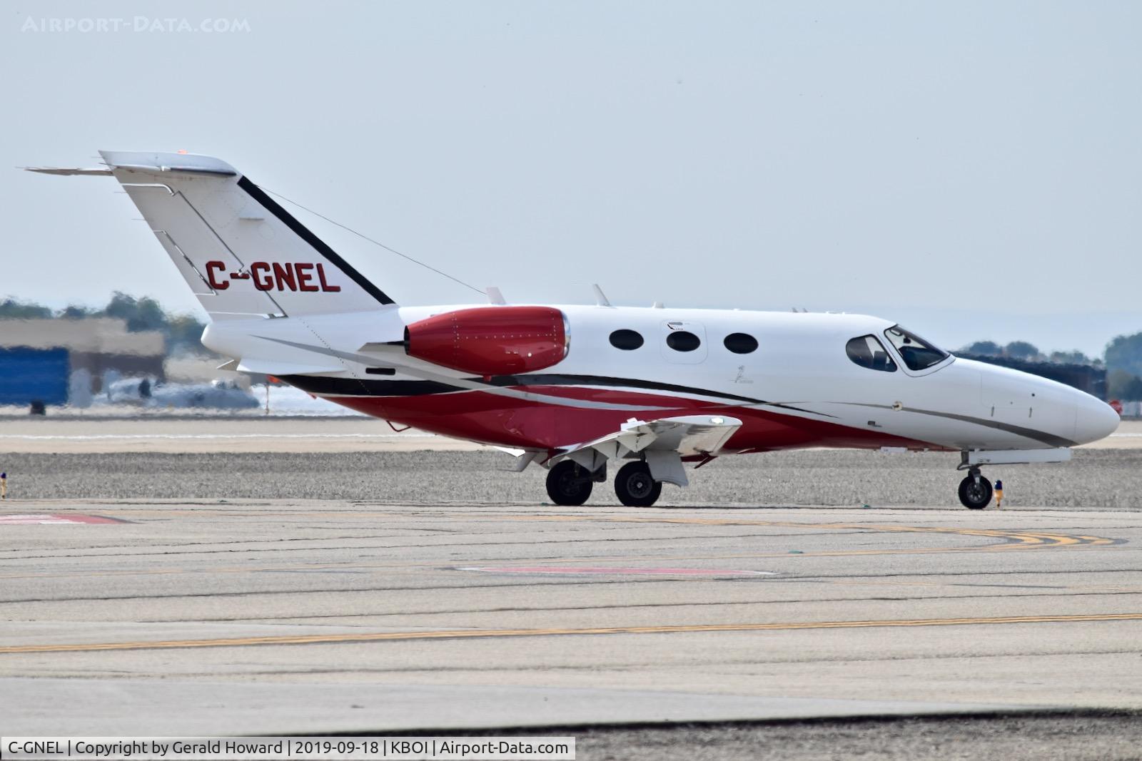 C-GNEL, 2007 Cessna 510 Citation Mustang Citation Mustang C/N 510-0033, Taxiing off RWY 10L.