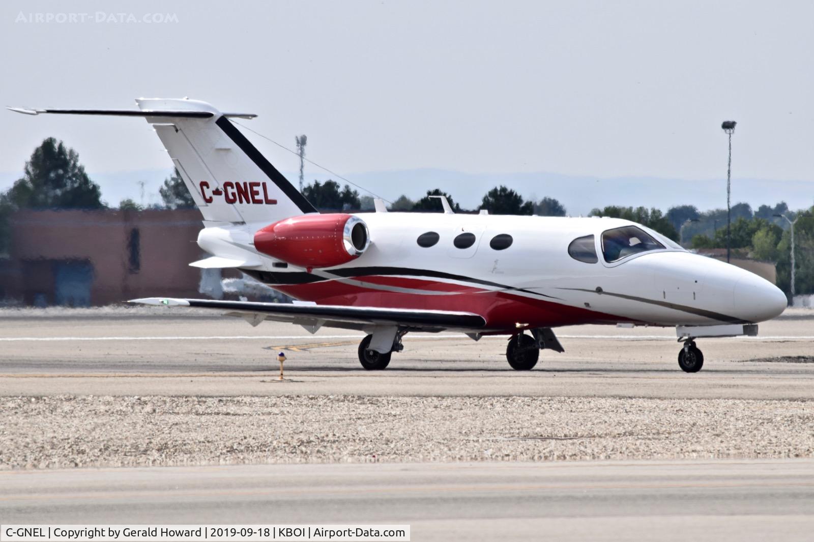 C-GNEL, 2007 Cessna 510 Citation Mustang Citation Mustang C/N 510-0033, Taxiing off RWY 10L.