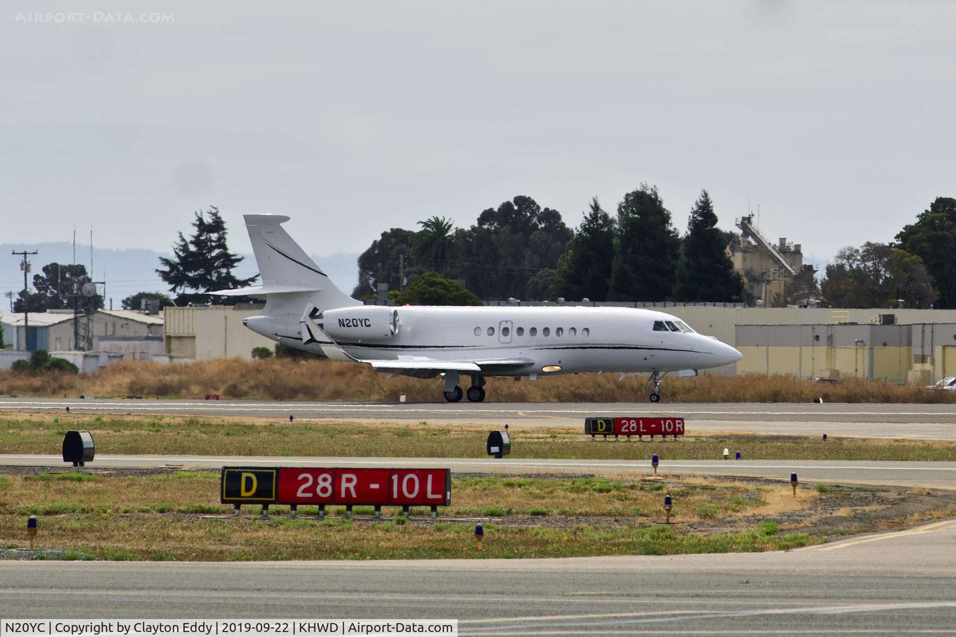 N20YC, 2006 Dassault Falcon 2000EX C/N 078, Hayward Airport California 2019.