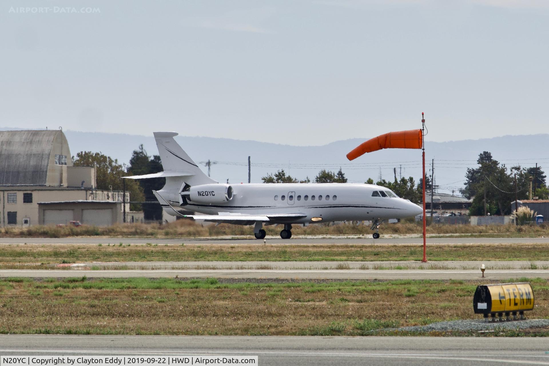 N20YC, 2006 Dassault Falcon 2000EX C/N 078, Hayward Airport California 2019.